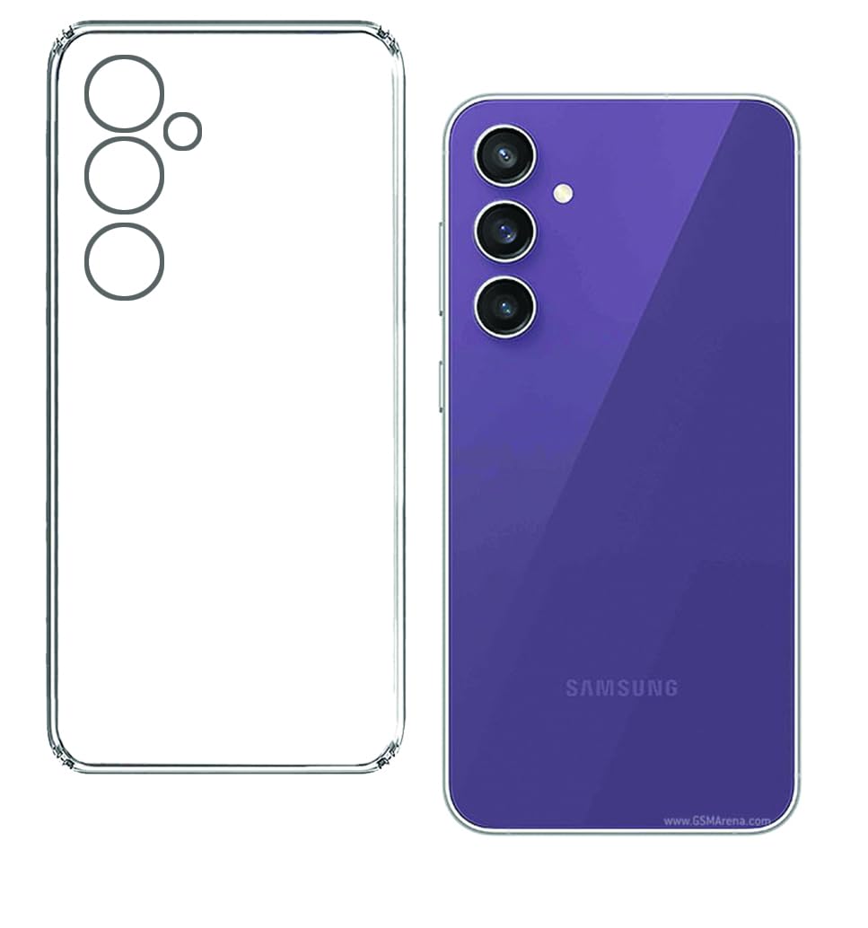 Amazon Brand – Solimo Back Cover Soft Case for Samsung Galaxy S23 FE 5G | Best Camera Protection | Ultra Clear Slim Back Cover for Samsung S23 FE (Silicone, Transparent)