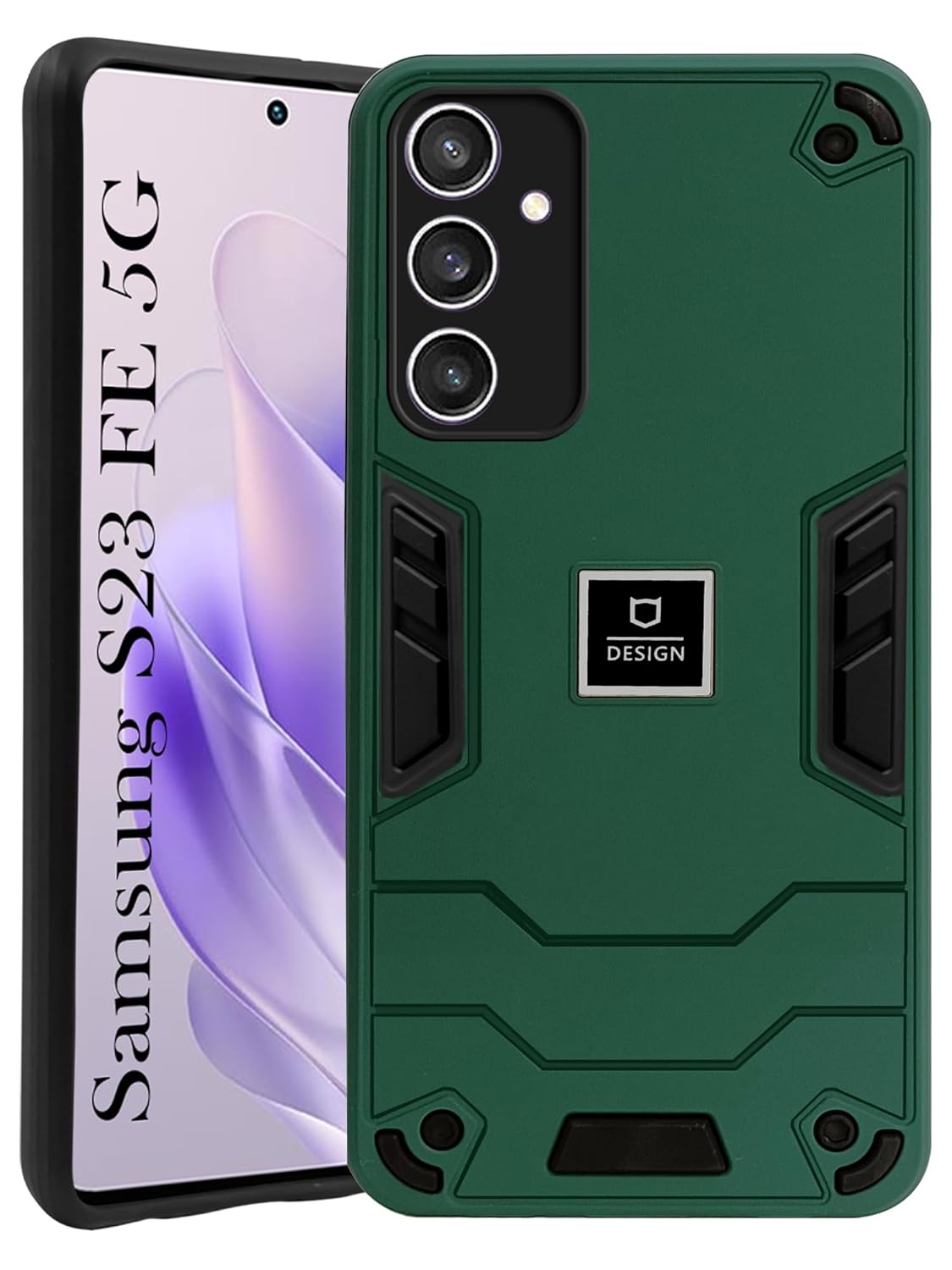 Jkobi Back Cover Case for Samsung Galaxy S23 FE 5G (Lightweight Hybrid Shockproof Polycarbonate| Slim Green)