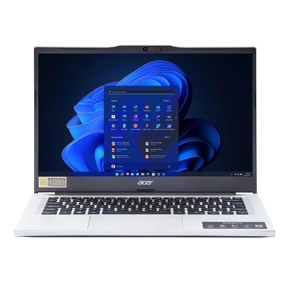 ACER TravelLite Laptop AMD Ryzen 3-7330U Processor (8 GB RAM DDR4/512 GB SSD/Windows 11 Home) 35.5 cm (14″ inch) Full HD Display, Metal Body, Silver Color, 1.35 KG 3 Years Warranty