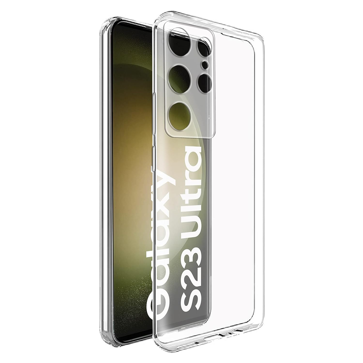 Amazon Brand- Solimo Basic Case for Samsung Galaxy S23 Ultra 5G (Thermoplastic Polyurethane_Transparent)