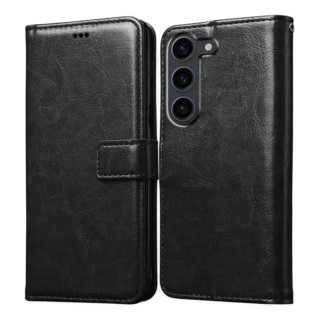 Amazon Brand- Solimo Flip for Samsung Galaxy S23 5G (Leather_Black) Amazon Brand- Solimo Flip for Samsung Galaxy S23 5G (Leather_Black)