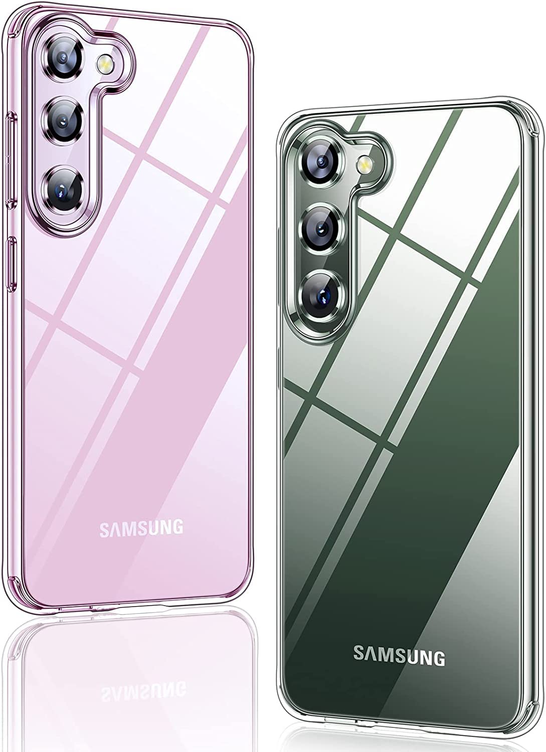 Amozo Ultra Hybrid Clear Transparent Drop Protection Back Cover Case for Samsung Galaxy S23 5G (Polycarbonate) (Transparent)