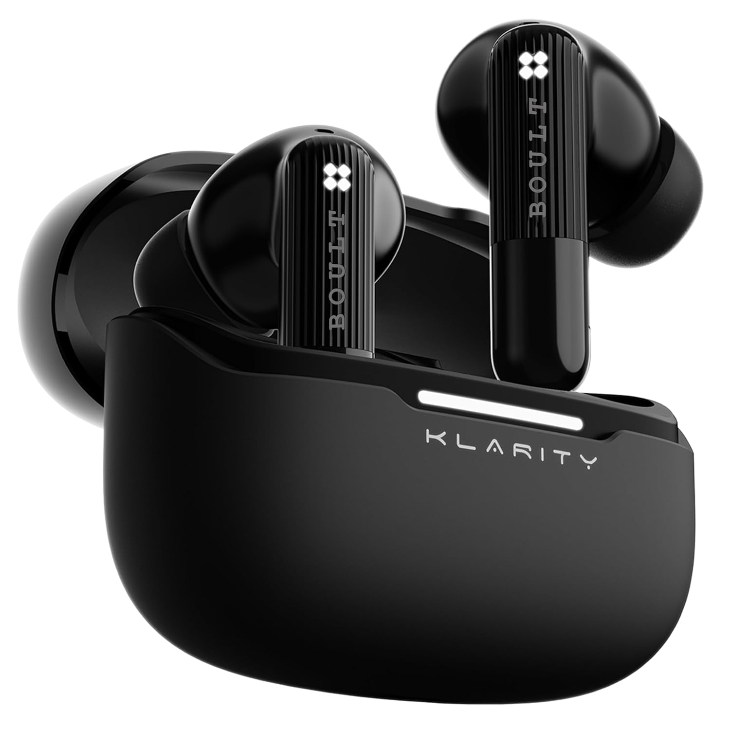 Boult Klarity 3 6-Mic Hybrid ANC (Upto 50dB) in Ear Earbuds, Spatial Audio, Dual Device Pairing, 50H Playtime, Wind Noise Reduction 6 Mic Calling, Type-C Fast Charging, 13mm Bass Driver TWS (Black) Boult Klarity 3 6-Mic Hybrid ANC (Upto 50dB) in Ear Earbuds, Spatial Audio, Dual Device Pairing, 50H Playtime, Wind Noise Reduction 6 Mic Calling, Type-C Fast Charging, 13mm Bass Driver TWS (Black)