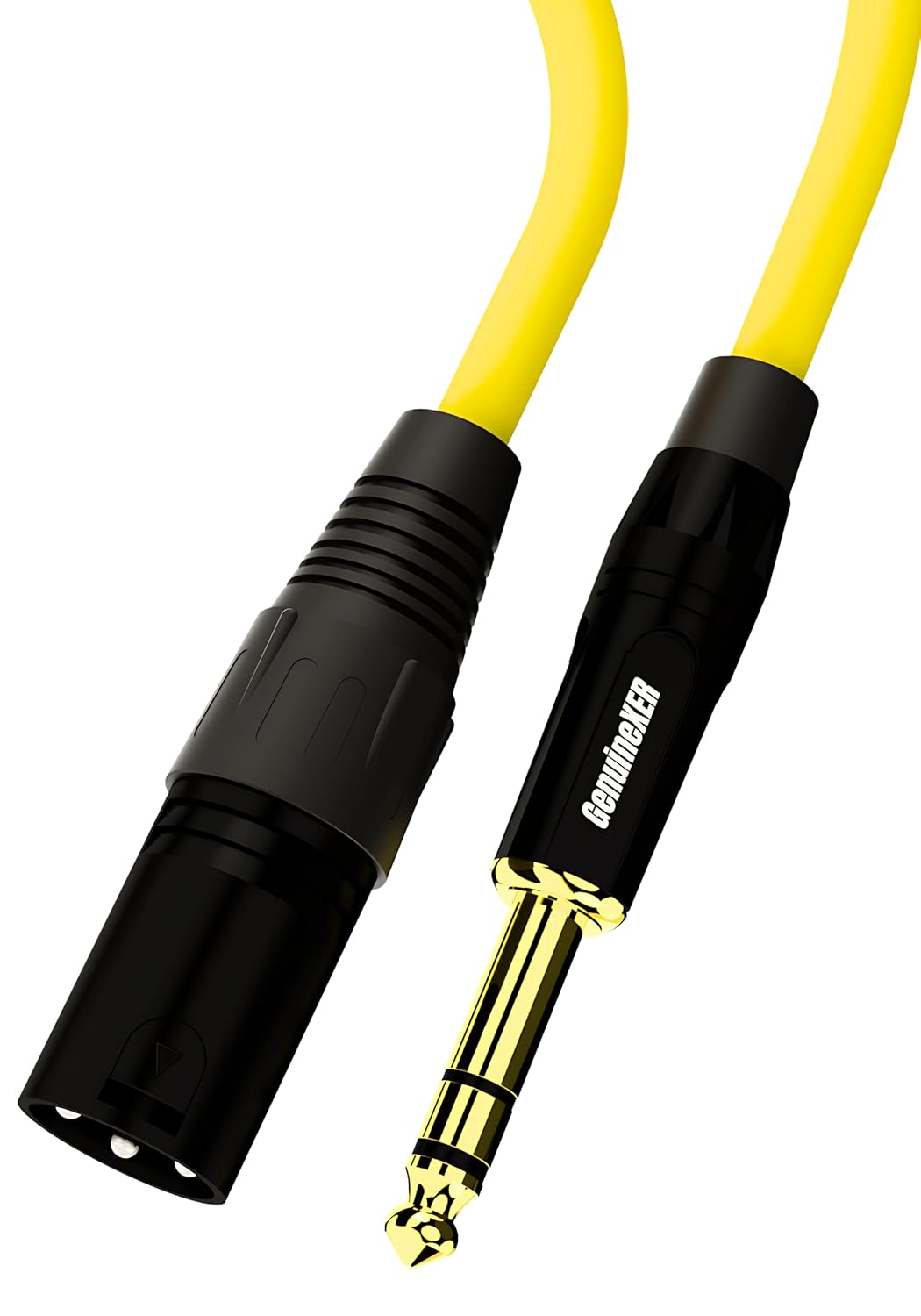 GenuineXER 6.35mm (¼ Inch) TRS Male to XLR Male Balanced Cable, 26 AWG BCC Core, Flexible | Compatible Guitar. CD Player, Amplifier, Mixer, Electronic Keyboard, Microphone, Karaoke Machine | 1 Meter GenuineXER 6.35mm (¼ Inch) TRS Male to XLR Male Balanced Cable, 26 AWG BCC Core, Flexible | Compatible Guitar. CD Player, Amplifier, Mixer, Electronic Keyboard, Microphone, Karaoke Machine | 1 Meter