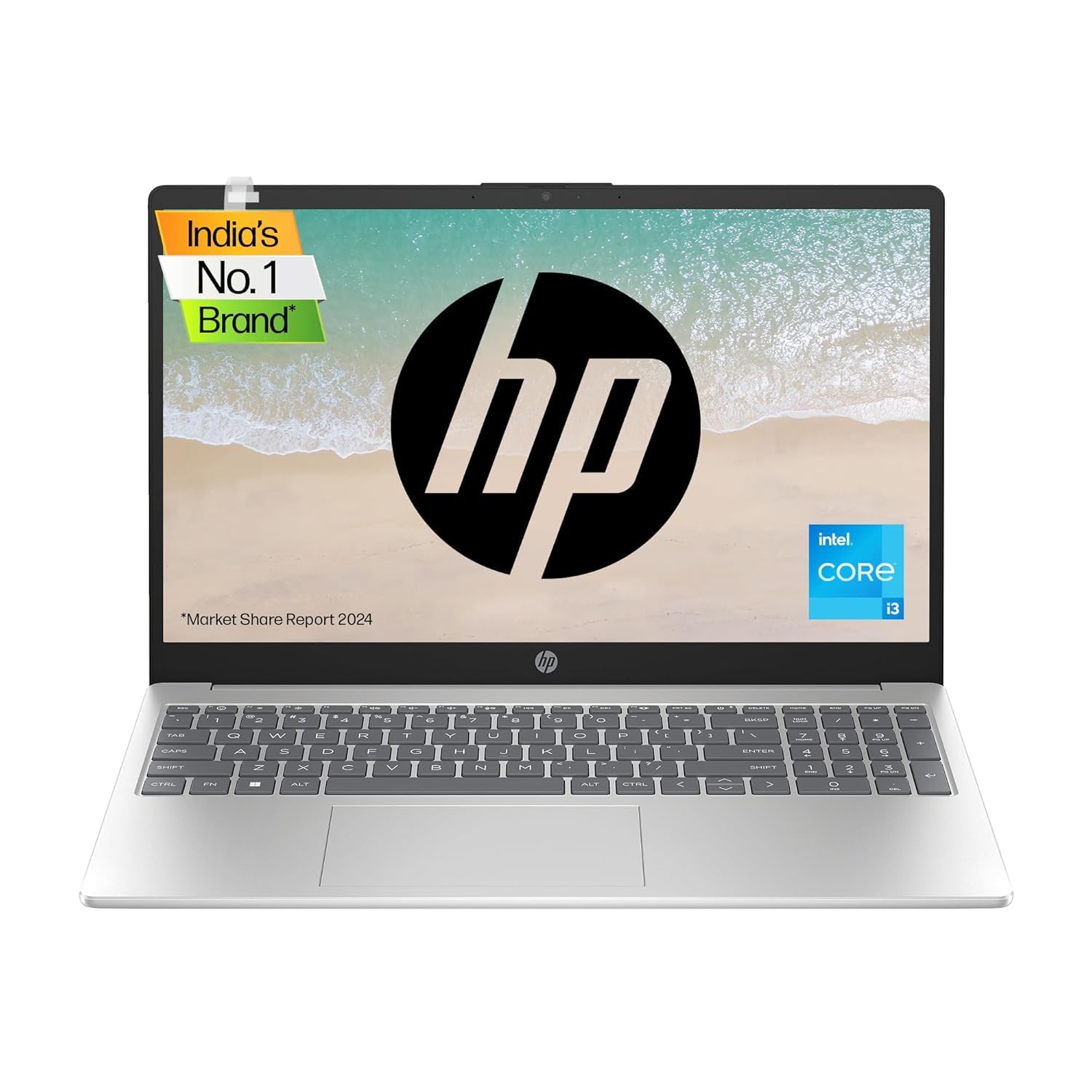 HP 15 Intel Core i3 13th Gen (8GB Ram/512GB SSD/Fhd/15.6″ (39.6 Cm)/Windows 11/Ms Office 21/Silver/1.59 Kg) Fd0006Tu Laptop