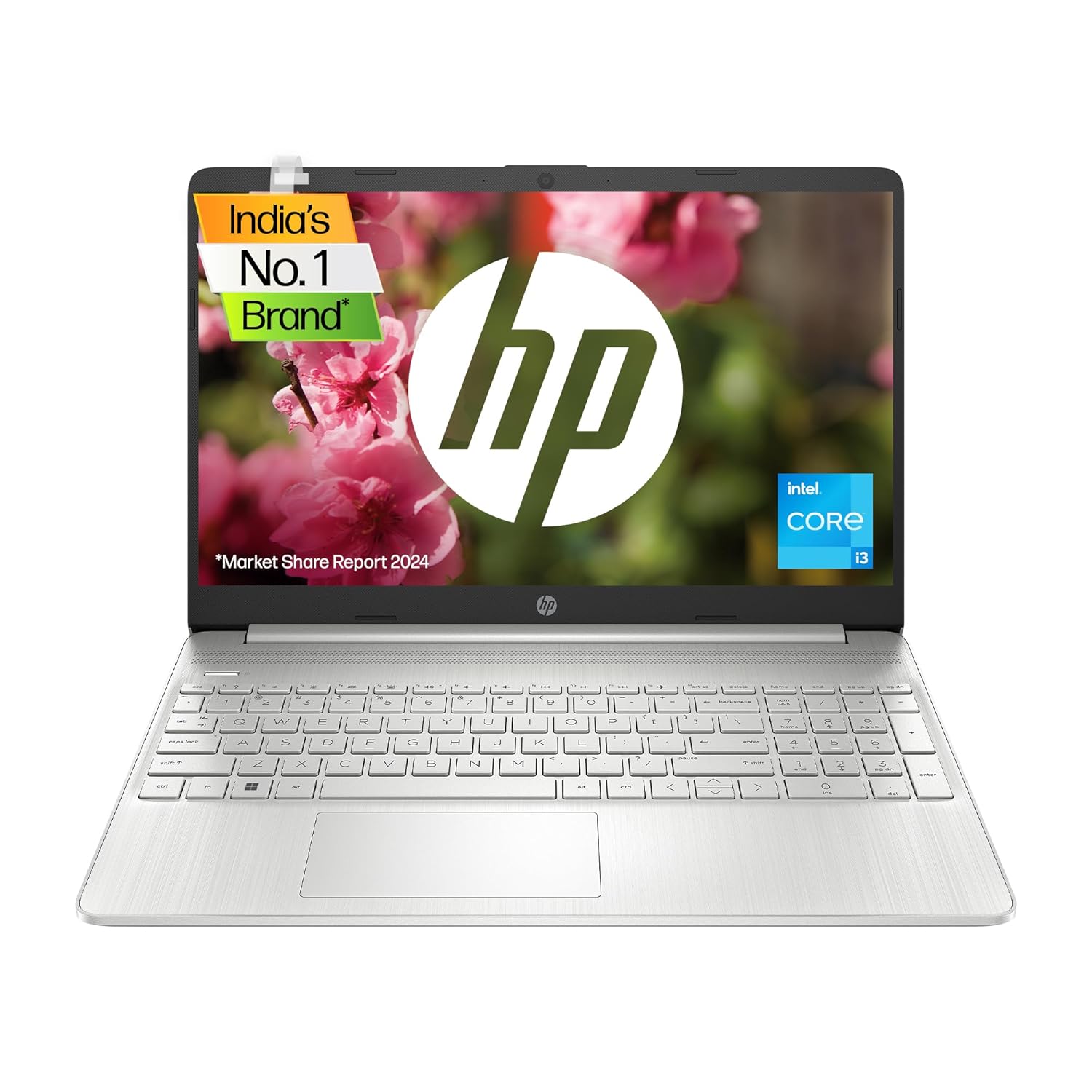 HP 15S Intel Core i3 12th Gen (8GB Ram/256GB SSD/Fhd/Windows 11/Ms Office’21/15.6″ (39.6Cm)/Silver/1.69 Kg) Fy5010Tu Laptop