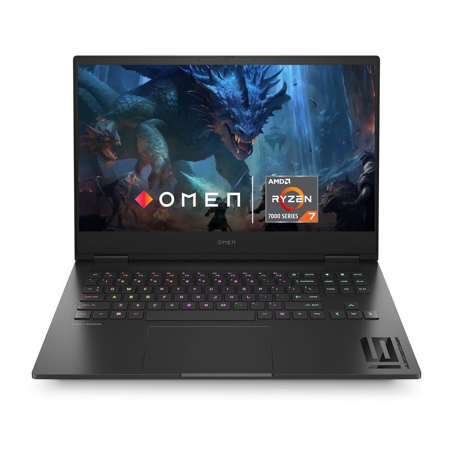 HP [Smart Choice Omen Gaming Laptop, AMD Ryzen 7 7840Hs, 8GB RTX 4060 GPU, 16.1″(40.9 Cm), FHD, IPS, 165 Hz, 300 Nits, 16GB DDR5, 1Tb SSD, RGB Kb, 7Ms Response Time (Win 11, Black, 2.32 Kg),Xd0020Ax