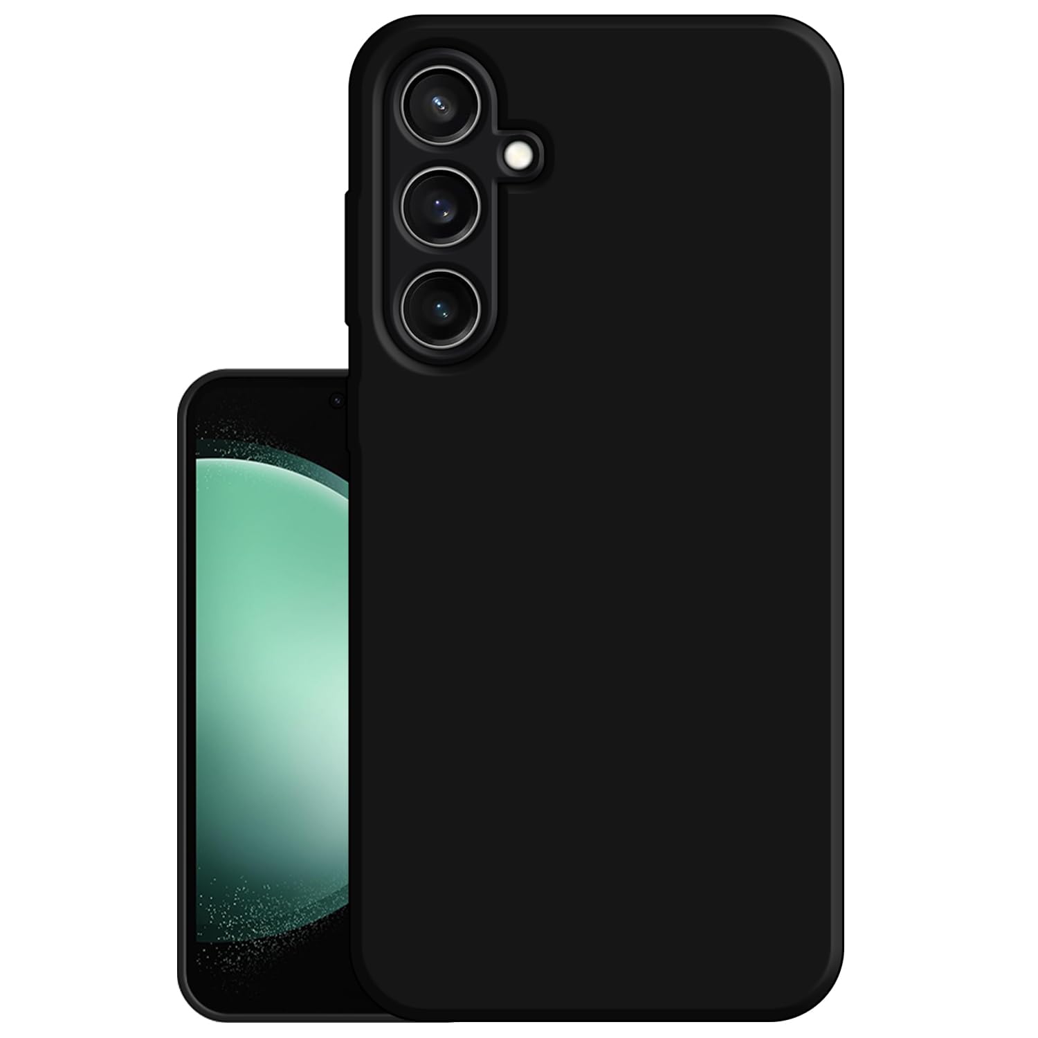 Hello Zone Exclusive Matte Finish Soft Back Case Cover for Samsung Galaxy S23 FE 5G – Black