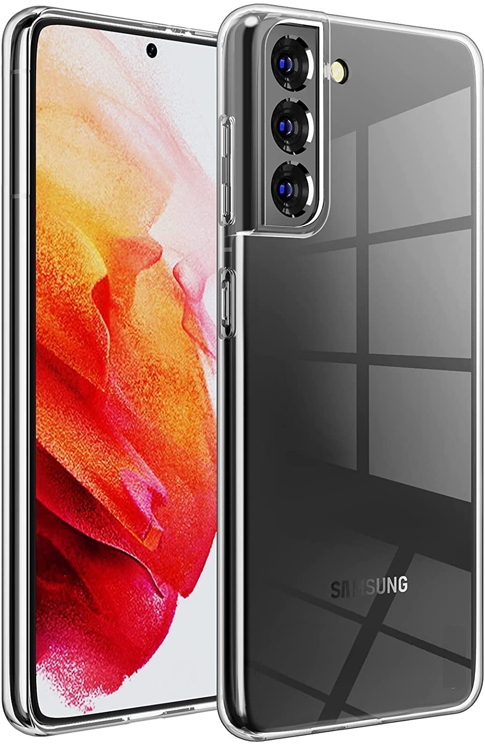 JGD PRODUCTS for Samsung Galaxy S23 5G Premium Transparent Soft Silicon Back Cover [Transparent]