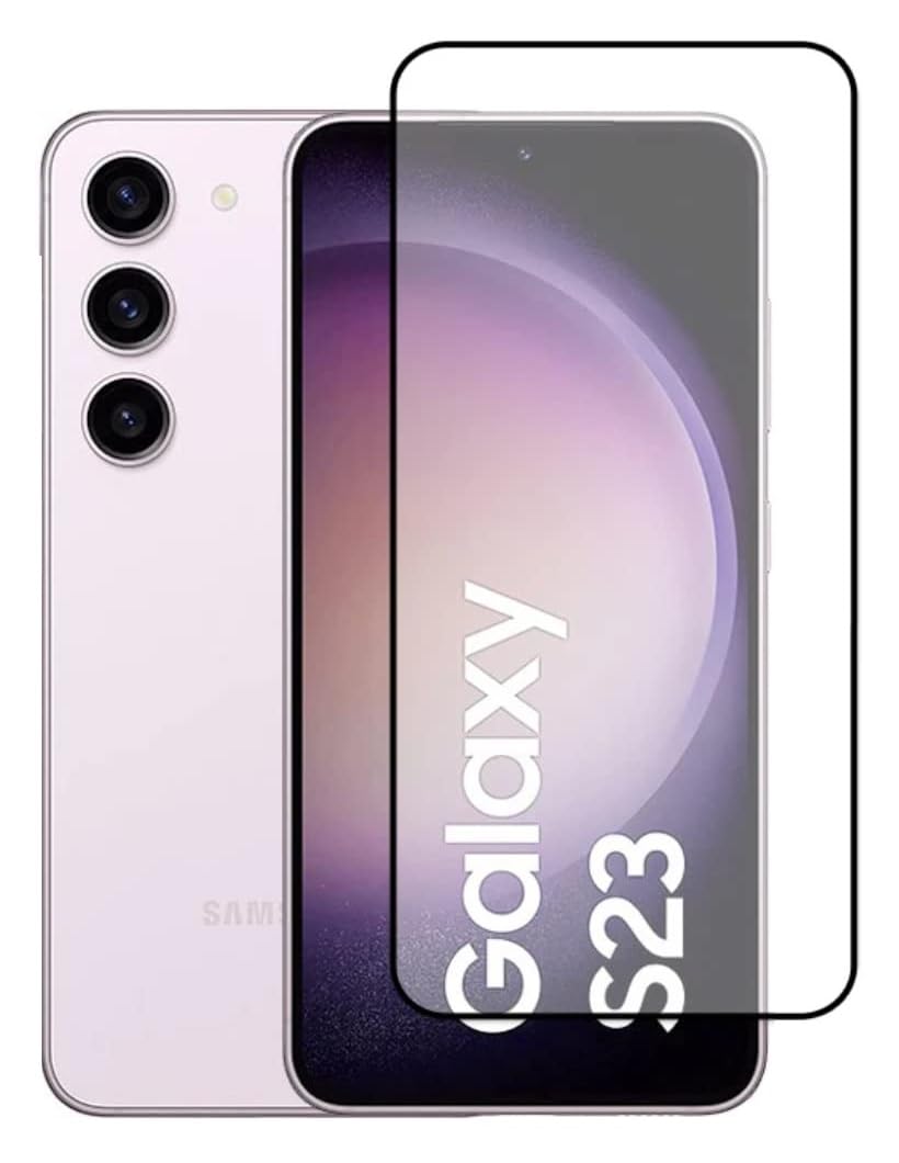 JGD PRODUCTS for Samsung Galaxy S23 5G, S22 5G (2023) Tempered glass with Full Edge Protection and Easy Installation Kit