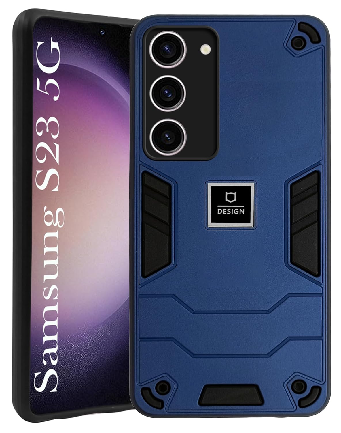 Jkobi Back Cover Case for Samsung Galaxy S23 5G (Lightweight Hybrid Armor Shockproof Polycarbonate| Slim Blue)