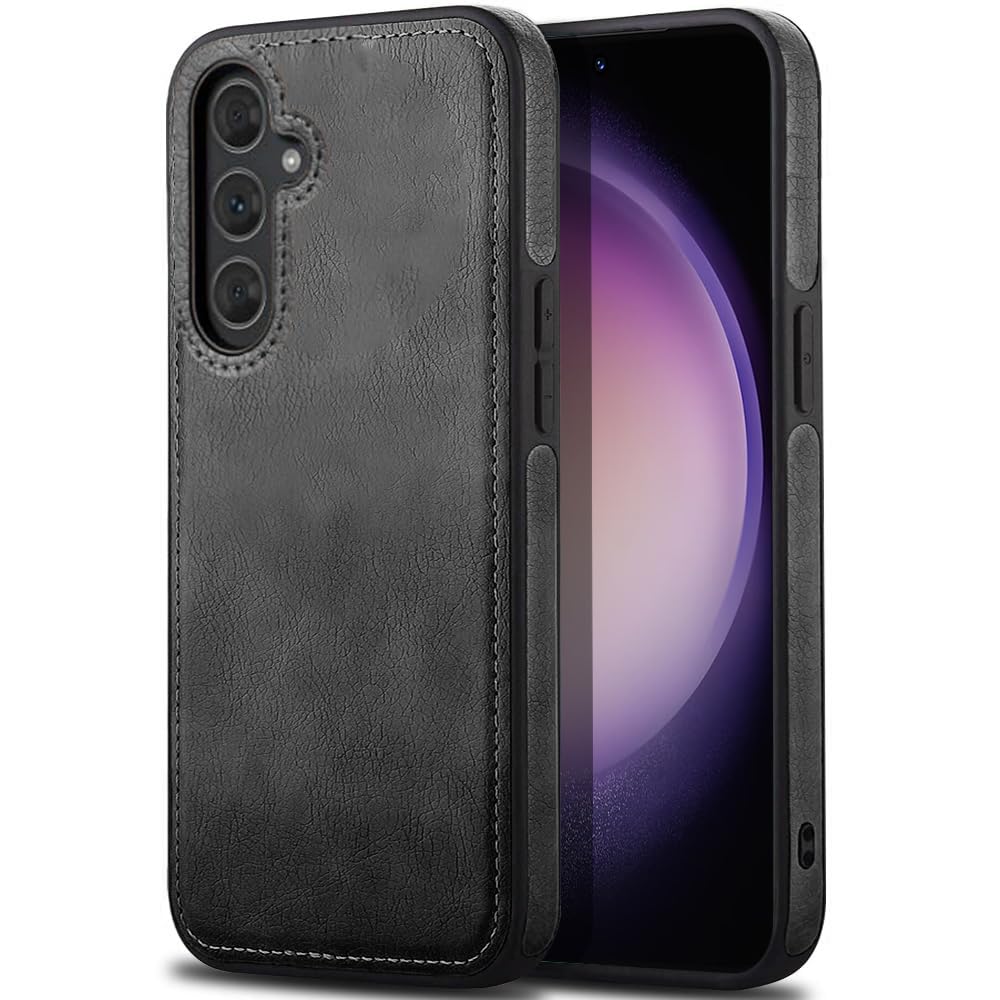 KARWAN®️ Genuine Leather Finish Samsung Galaxy S23 FE Back Cover Case |Shockproof Design |Raised Edges For Camera & Screen Protection |Super Soft – Touch |Leather Case For Samsung Galaxy S23 FE(Black) KARWAN®️ Genuine Leather Finish Samsung Galaxy S23 FE Back Cover Case |Shockproof Design |Raised Edges For Camera & Screen Protection |Super Soft – Touch |Leather Case For Samsung Galaxy S23 FE(Black)