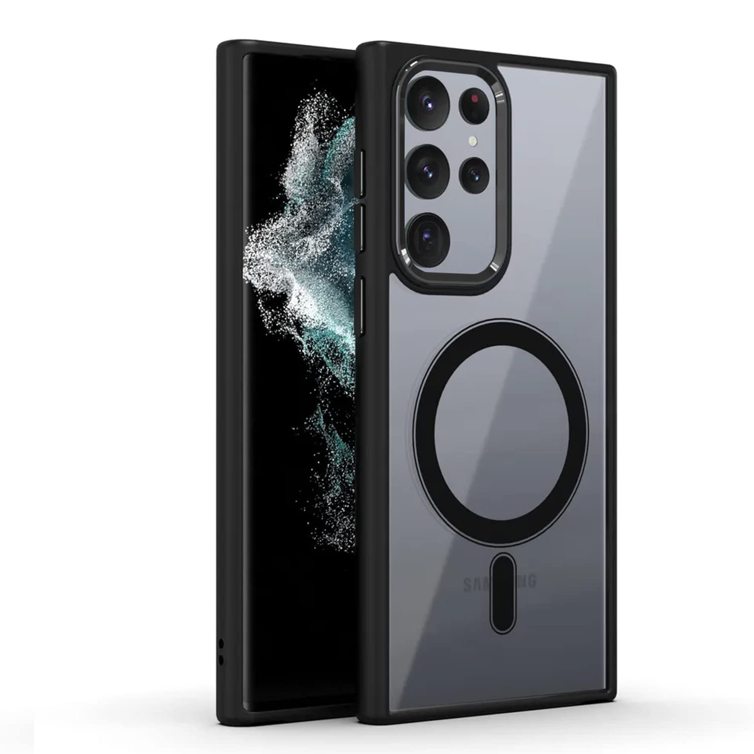 Pikkme Samsung Galaxy S23 Ultra 5G Back Cover | Support Mag-Safe Wireless Magnetic Charging | Hybrid Crystal Clear Transparent Case for Samsung Galaxy S23 Ultra 5G [TPU + Polycarbonate]