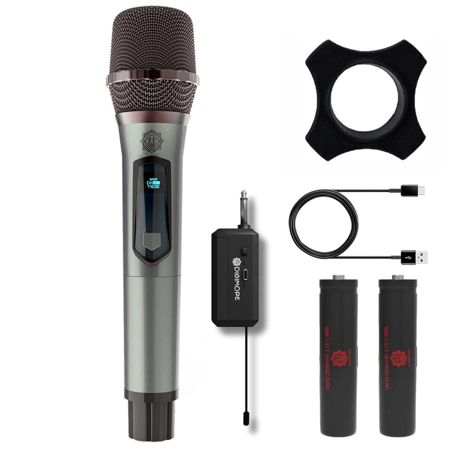 (Refurbished) DIGIMORE Dual Cordless Mic (D-340)