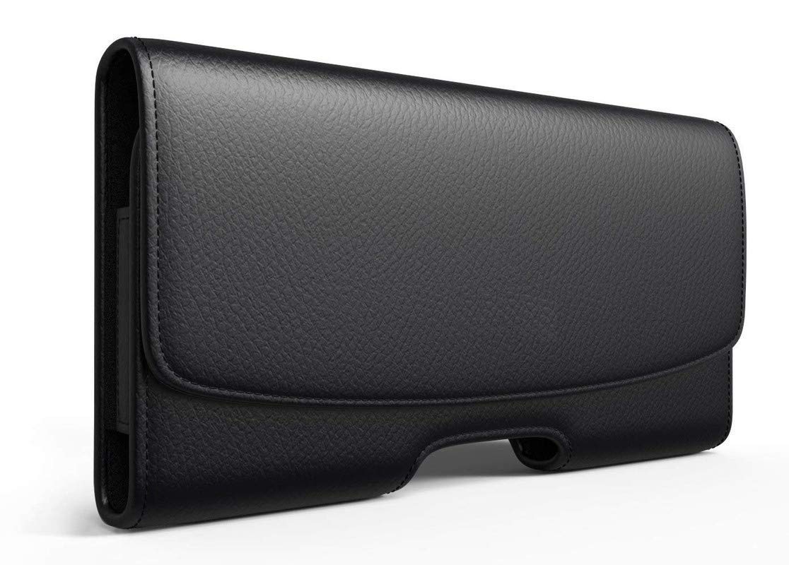 SmartPoint Pu Leather Pouch Cover Holster Belt Clip Case Magnetic Cover for Samsung Galaxy S24 Ultra – Black