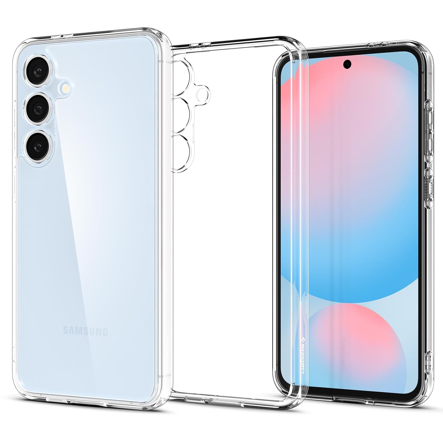 Spigen Ultra Hybrid Back Cover Case Compatible with Samsung Galaxy S24 FE 5G (TPU + Poly Carbonate | Crystal Clear)