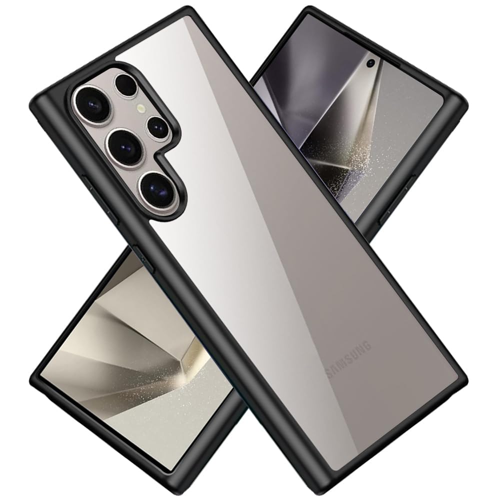 Winble Back Case Cover for Samsung Galaxy S24 Ultra 5G Back Cover Camera Guard Acrylic Clear Protective Back Cover for Samsung Galaxy S24 Ultra 5G