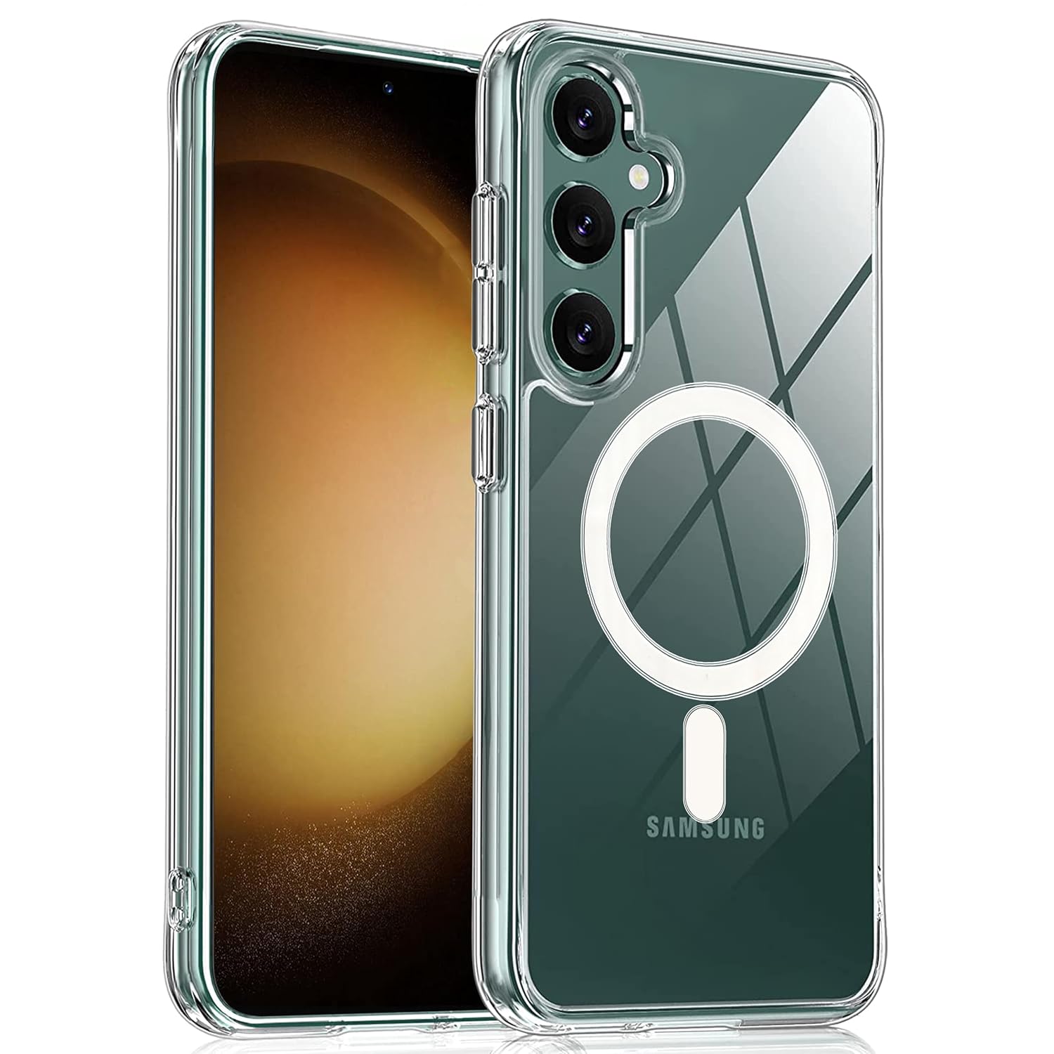 Zapcase Back Case Cover for Samsung Galaxy S23 FE 5G | Compatible for Samsung Galaxy S23 FE 5G Back Case Cover | Compatible with MagSafe | Scratch-Resistant Back Case Cover | Clear