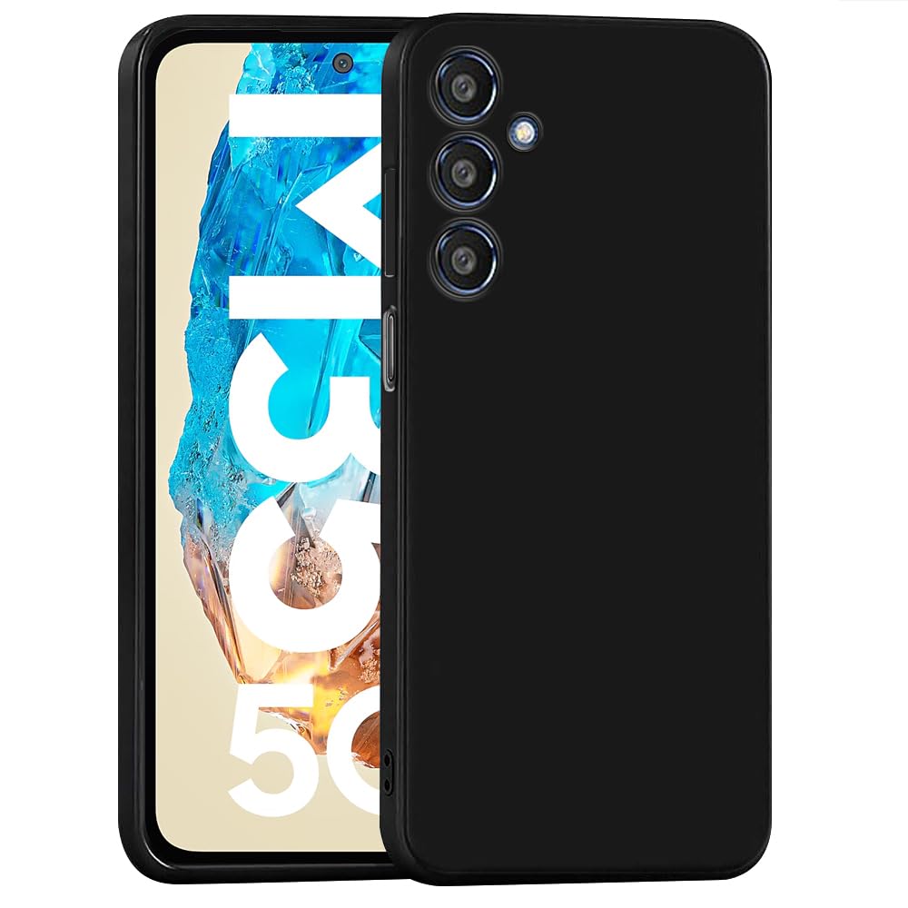 Amazon Brand- Solimo Basic Case for Samsung Galaxy M35 5G (Silicone_Black) Amazon Brand- Solimo Basic Case for Samsung Galaxy M35 5G (Silicone_Black)