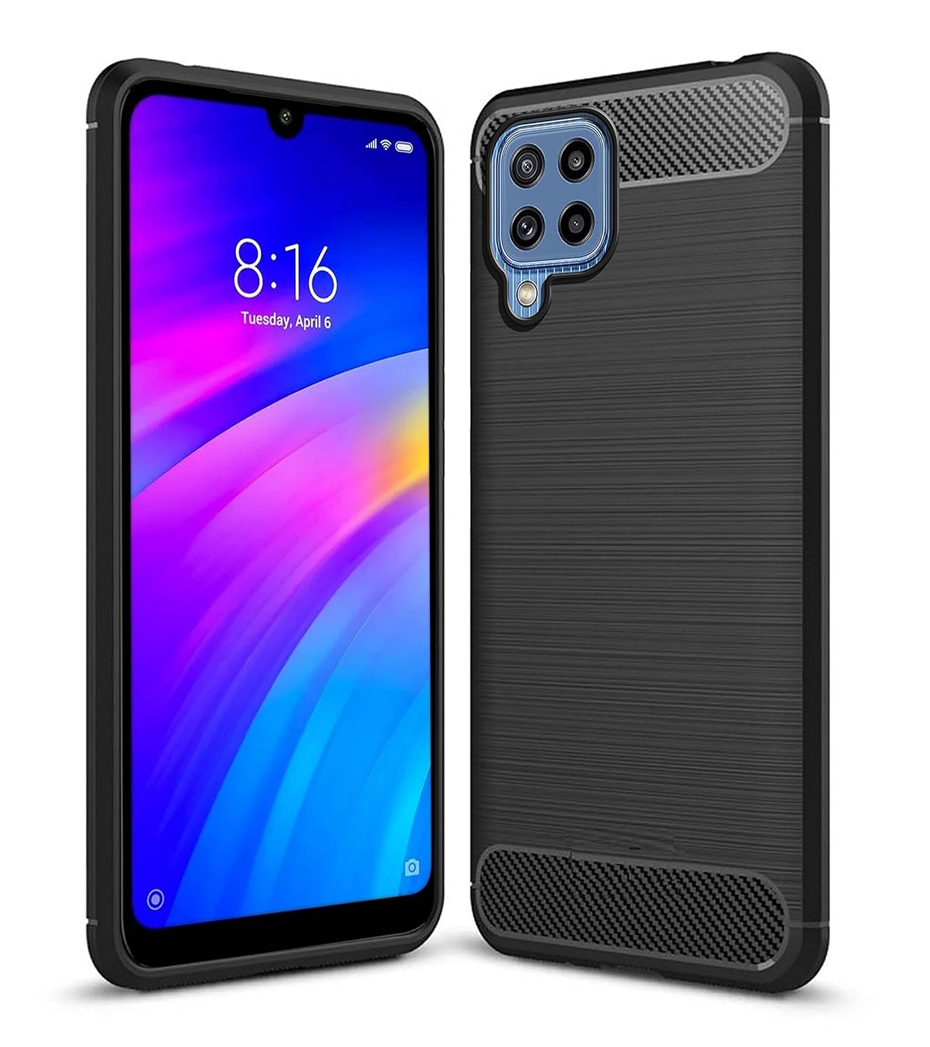 Amazon Brand – Solimo Back Cover Case for Samsung Galaxy M32 4G / Samsung Galaxy F22 4G | Compatible for Samsung Galaxy M32 4G / Samsung Galaxy F22 4G Back Case | Soft and Flexible (TPU | Matte Black)