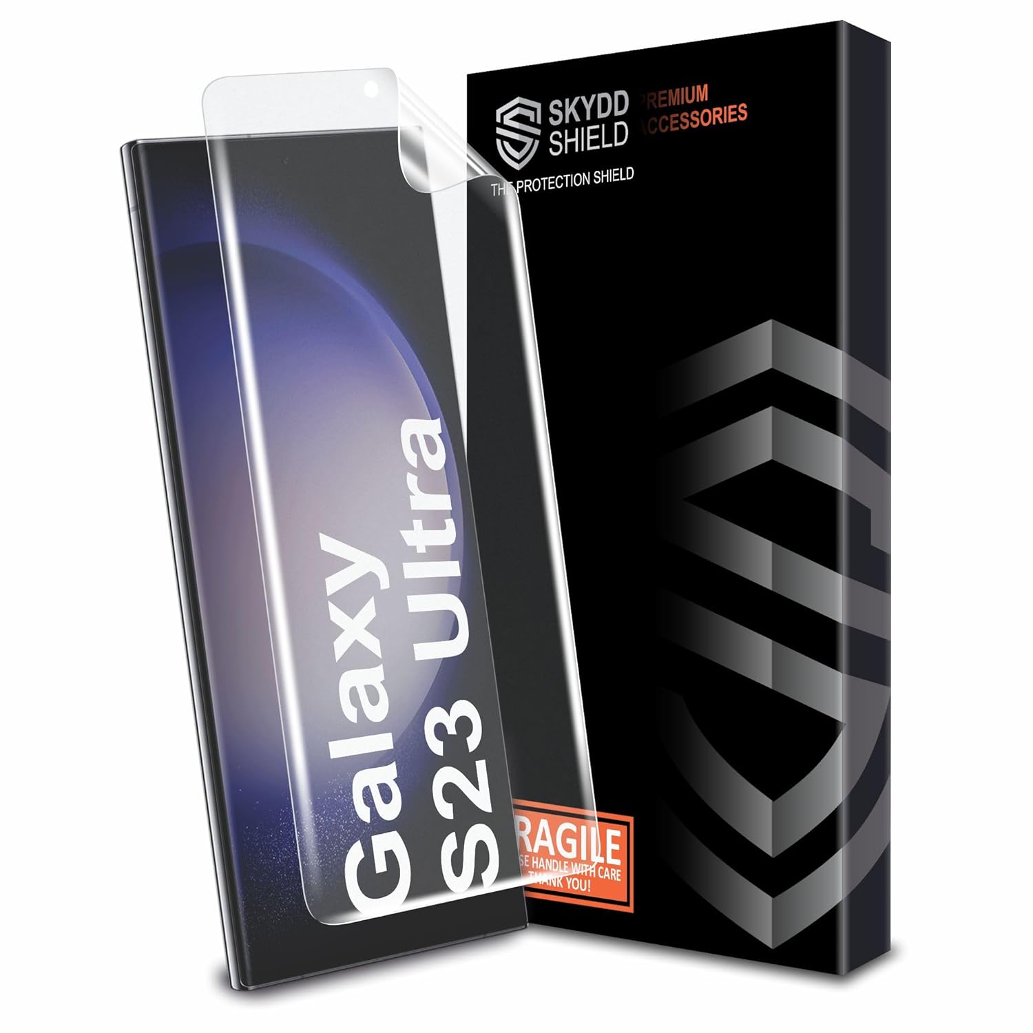 Skyddshield Anti Glare Matte TPU Hydrogel Edge to Edge Screen Protector Guard for Samsung Galaxy S23 Ultra 5G and Samsung Galaxy S22 Ultra 5G (6.8 Inch) with Easy Self Installation Kit | Fingerprint Support | Transparent