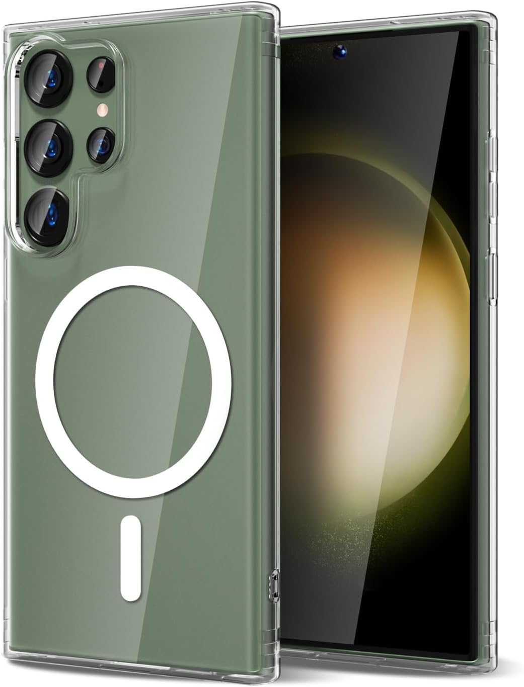 SHINESTAR Clear Case for Samsung Galaxy S23 Ultra 5G Compatible with Magnetic Charging- Premium Transparent Protective Cover with Enhanced Durability – Sleek and Slim Design (Transparent)