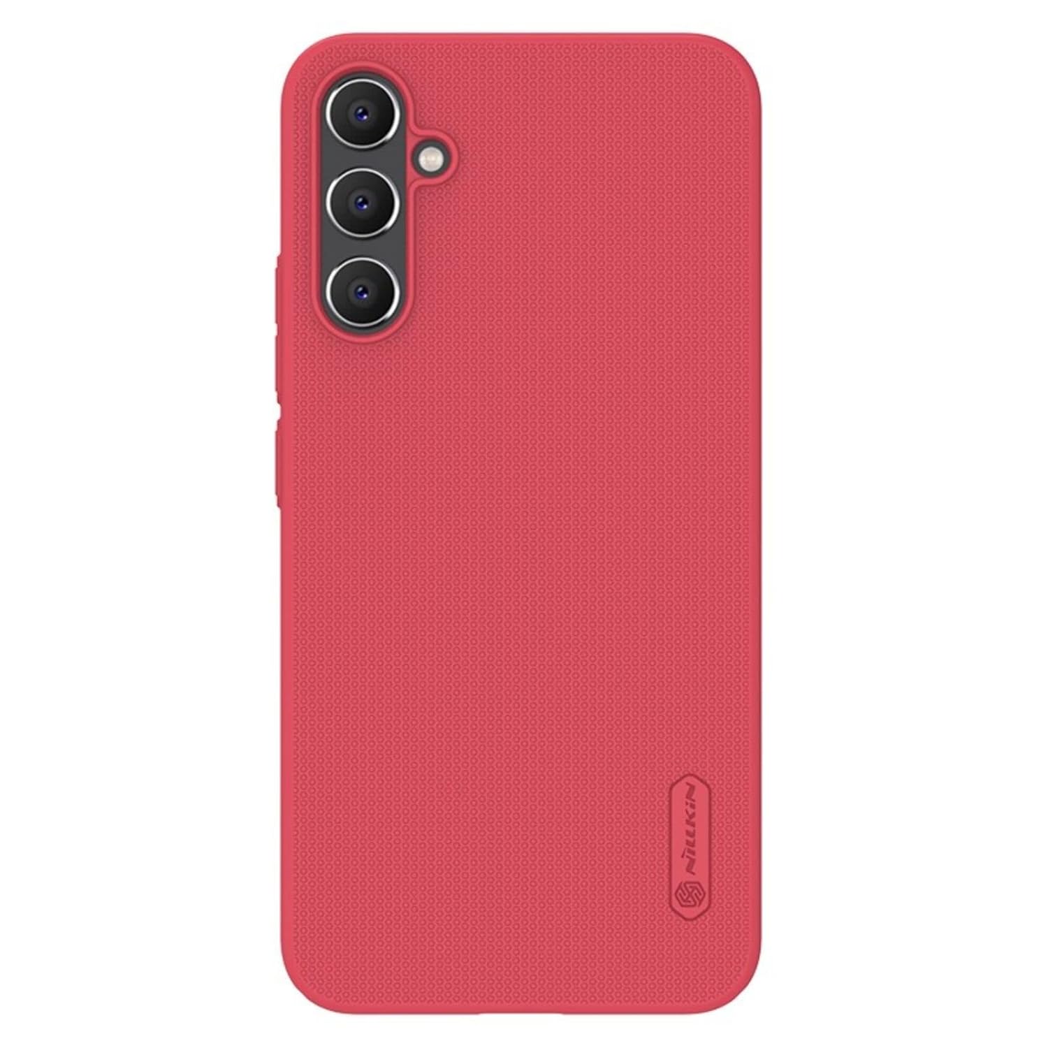 Nillkin Case for Samsung Galaxy A34 5G (6.6″ Inch) Super Frosted Hard Back Dotted Grip Cover PC Red