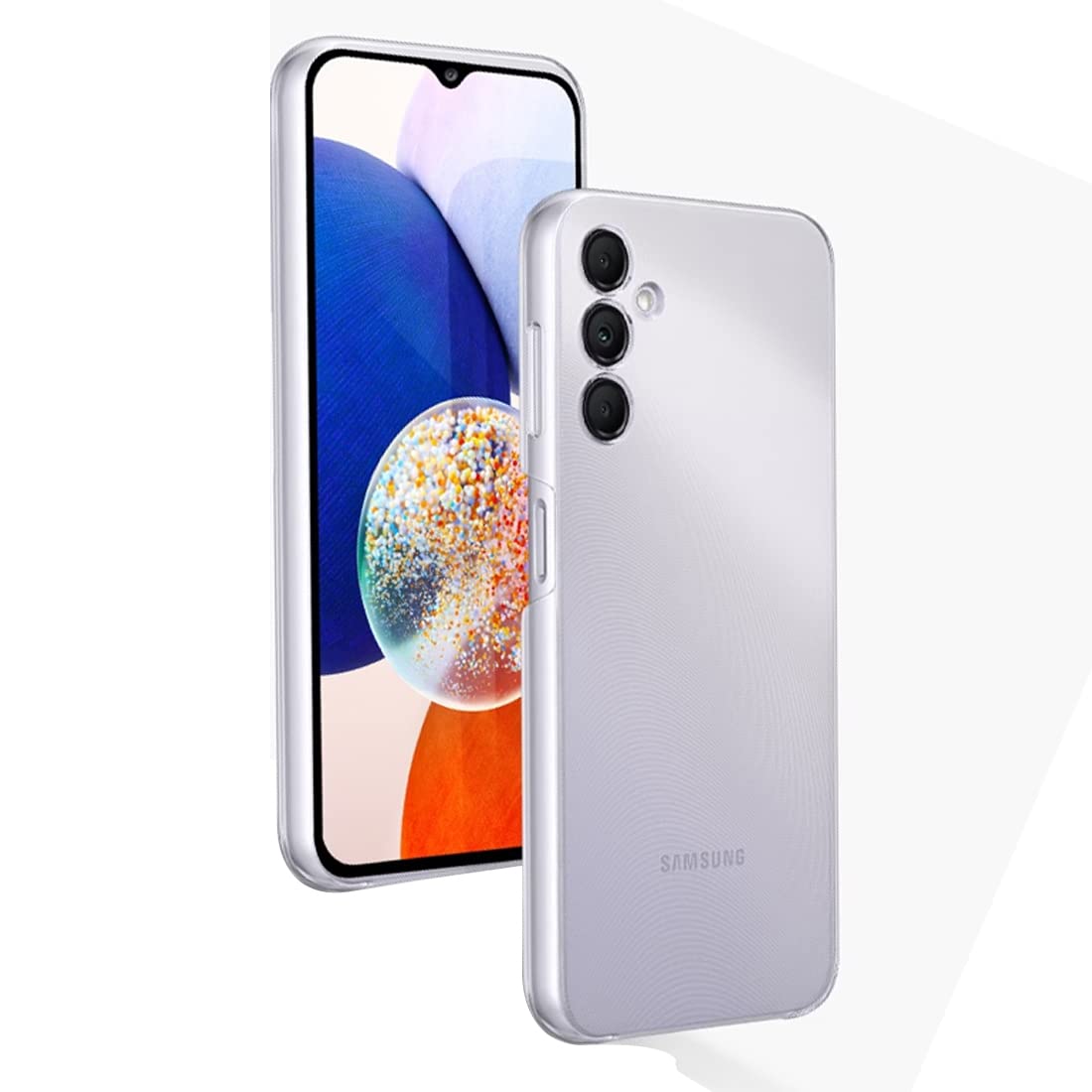 Amazon Brand- Solimo Basic Case for Samsung Galaxy A14 5G (Thermoplastic Polyurethane_Transparent) Amazon Brand- Solimo Basic Case for Samsung Galaxy A14 5G (Thermoplastic Polyurethane_Transparent)