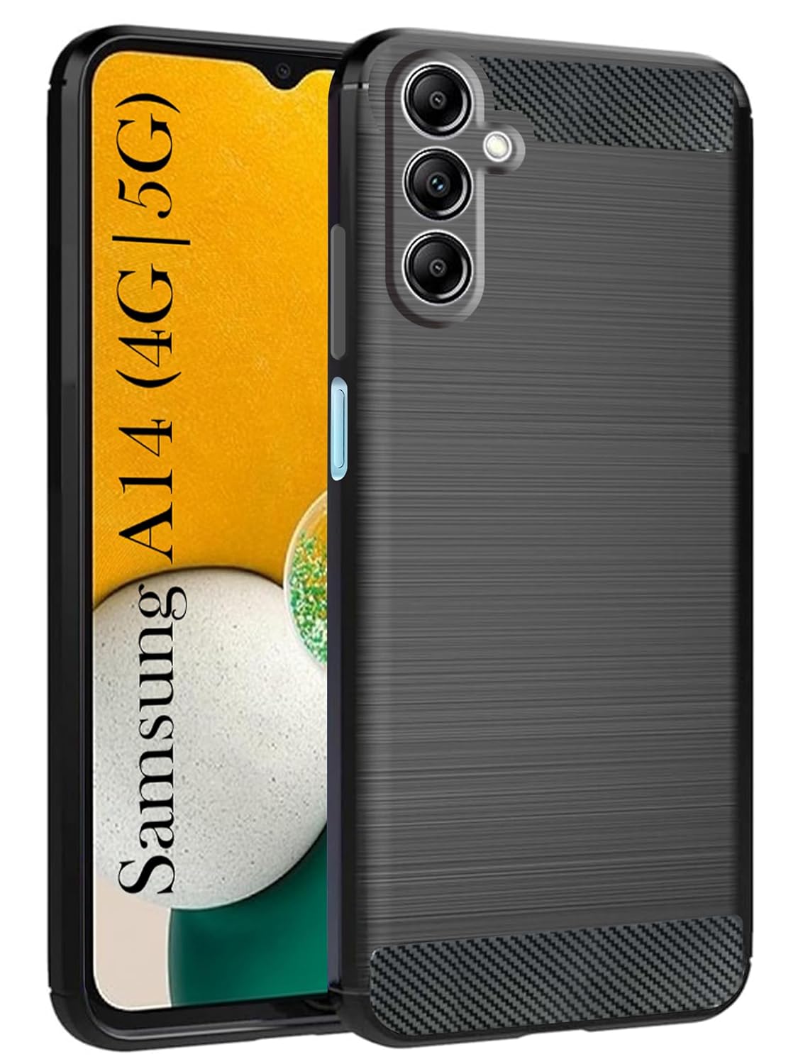 Jkobi Back Cover Case for Samsung Galaxy A14 4G | 5G (Hybrid Armor Case | Carbon Fiber Shockproof | Soft and Flexible | Black) Jkobi Back Cover Case for Samsung Galaxy A14 4G | 5G (Hybrid Armor Case | Carbon Fiber Shockproof | Soft and Flexible | Black)