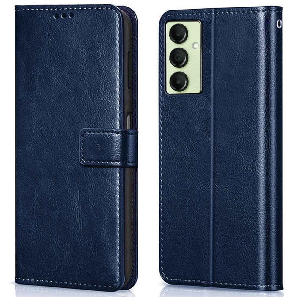 WOW IMAGINE Shock Proof Flip Cover Back Case Cover for Samsung Galaxy A14 5G | A14 4G (Flexible | Leather Finish | Card Pockets Wallet & Stand | Blue) WOW IMAGINE Shock Proof Flip Cover Back Case Cover for Samsung Galaxy A14 5G | A14 4G (Flexible | Leather Finish | Card Pockets Wallet & Stand | Blue)