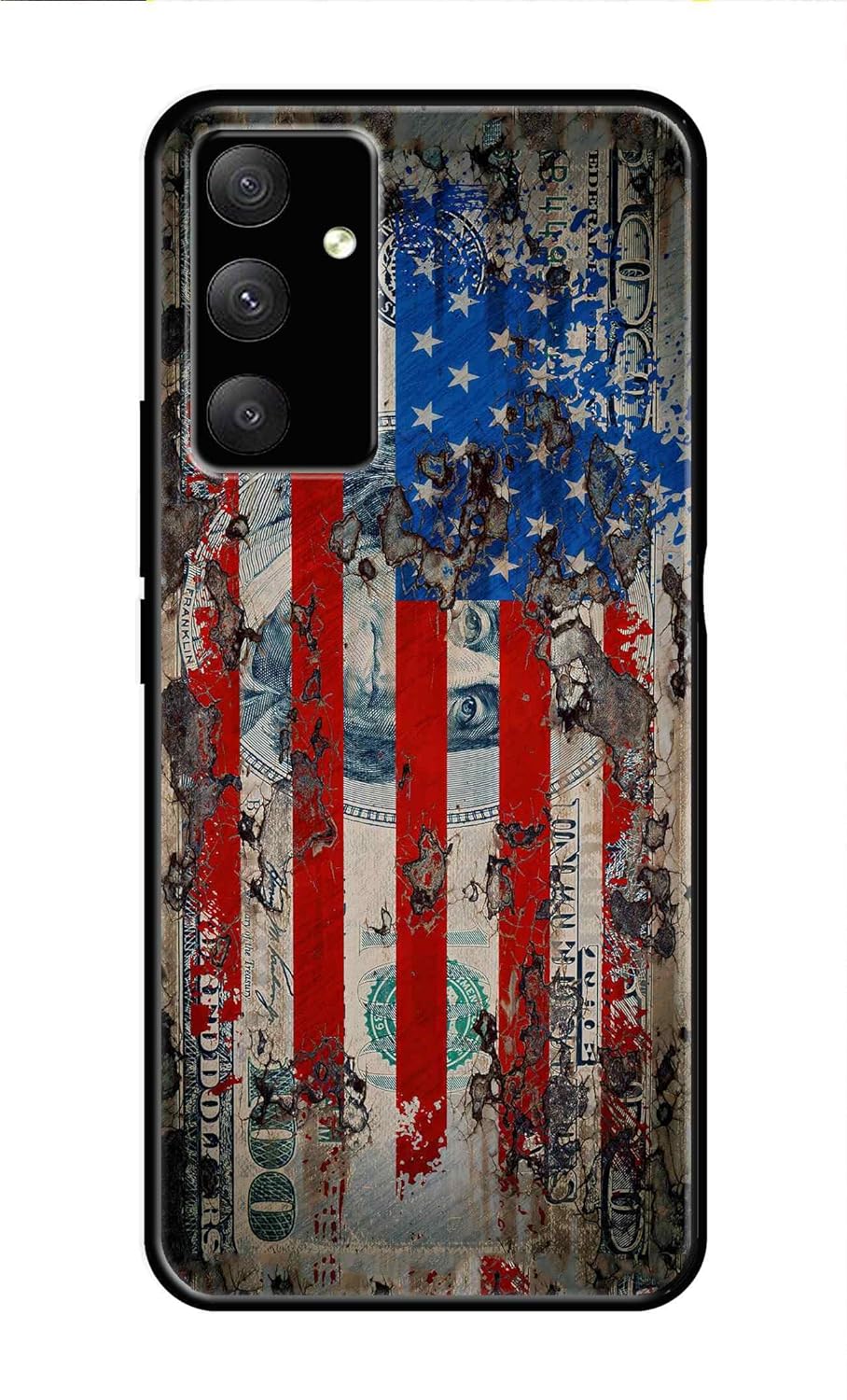 PRINTFIDAA® Metal TPU Printed Back Cover for Samsung Galaxy A14 5G (USA Icon) 360 Degree Protection | Camera Protection -25092024(U)