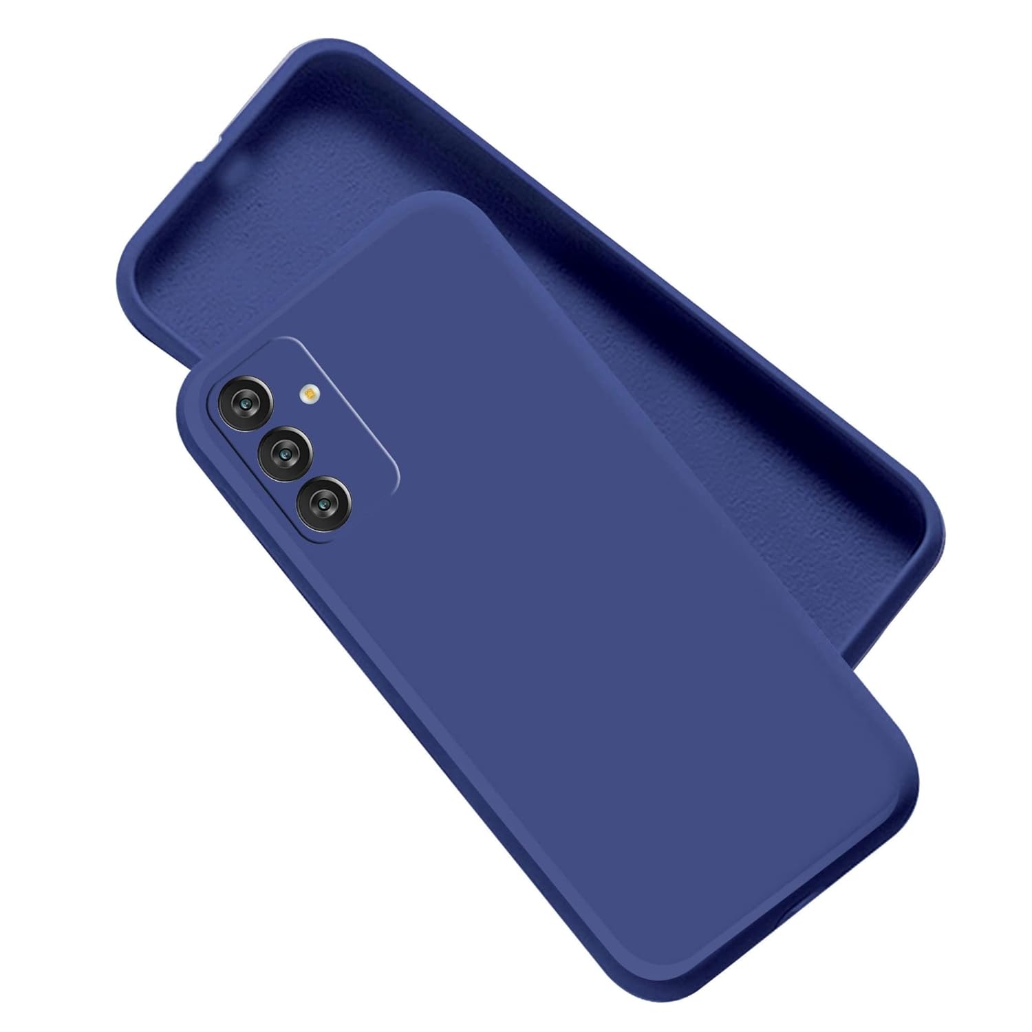 A rtistque Liquid Silicone Back Cover Case for Samsung Galaxy A14 5G Matte Shockproof TPU Soft Flexible with Camera Protection – Blue
