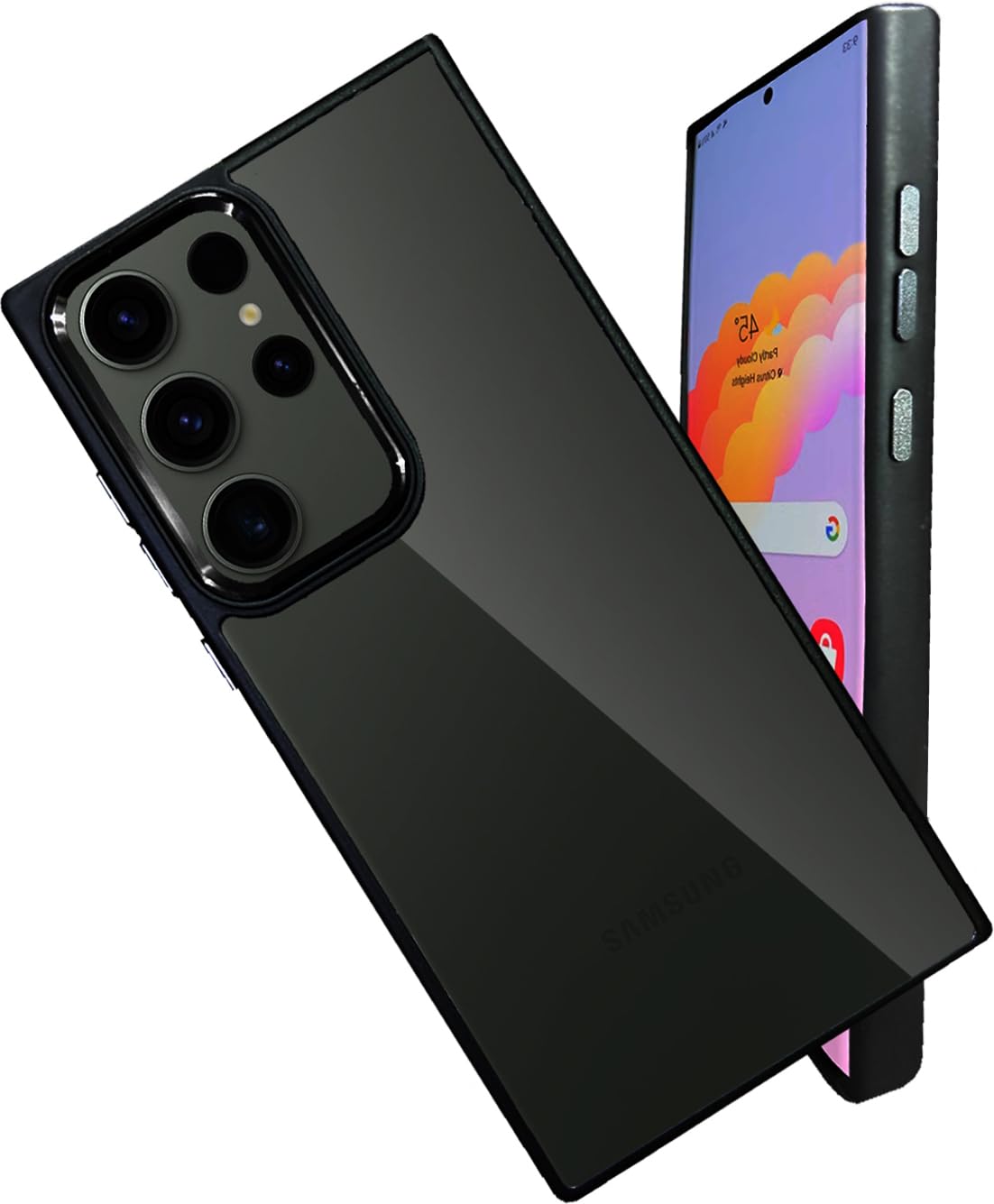 A rtistque Ultra Hybrid Clear Back Cover Case for Samsung Galaxy S23 Ultra | Drop Protection | Transparent | Smooth TPU Sides – Black A rtistque Ultra Hybrid Clear Back Cover Case for Samsung Galaxy S23 Ultra | Drop Protection | Transparent | Smooth TPU Sides – Black