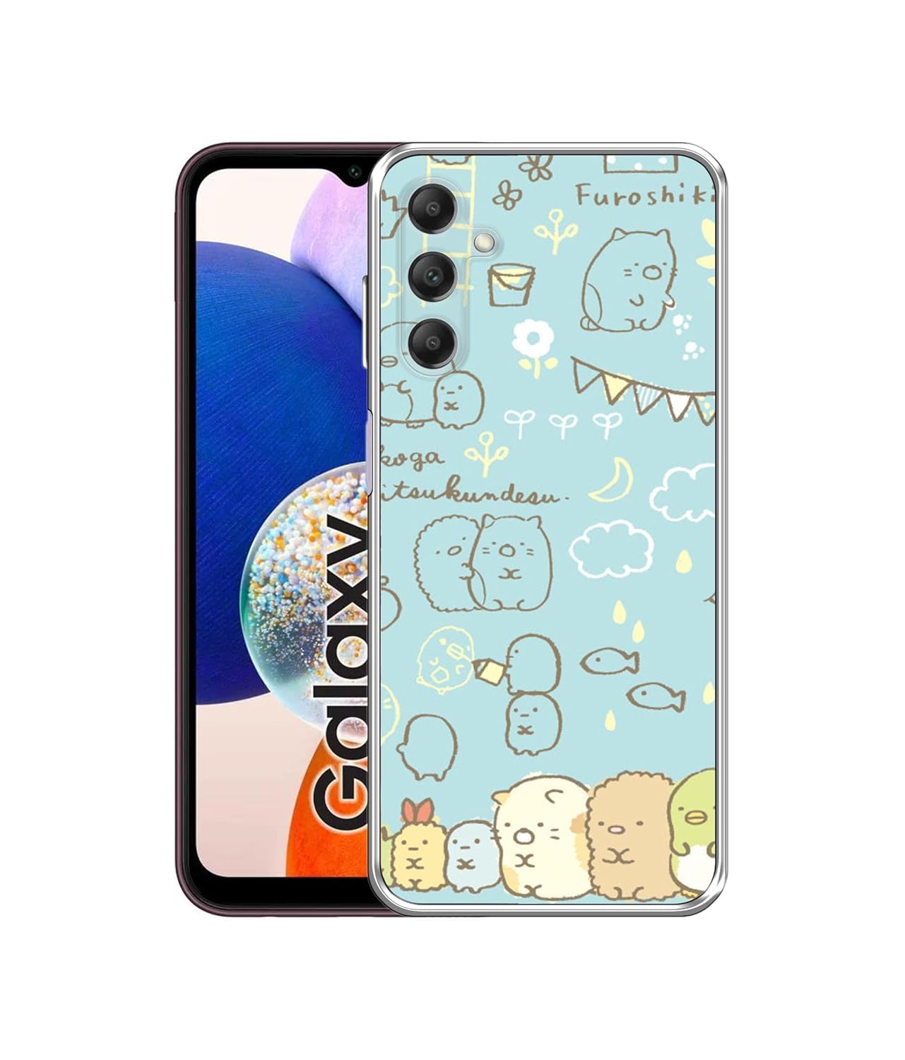 Amazon Brand- Solimo Basic Case for Samsung Galaxy A14 5G (Silicone_Multicolor)