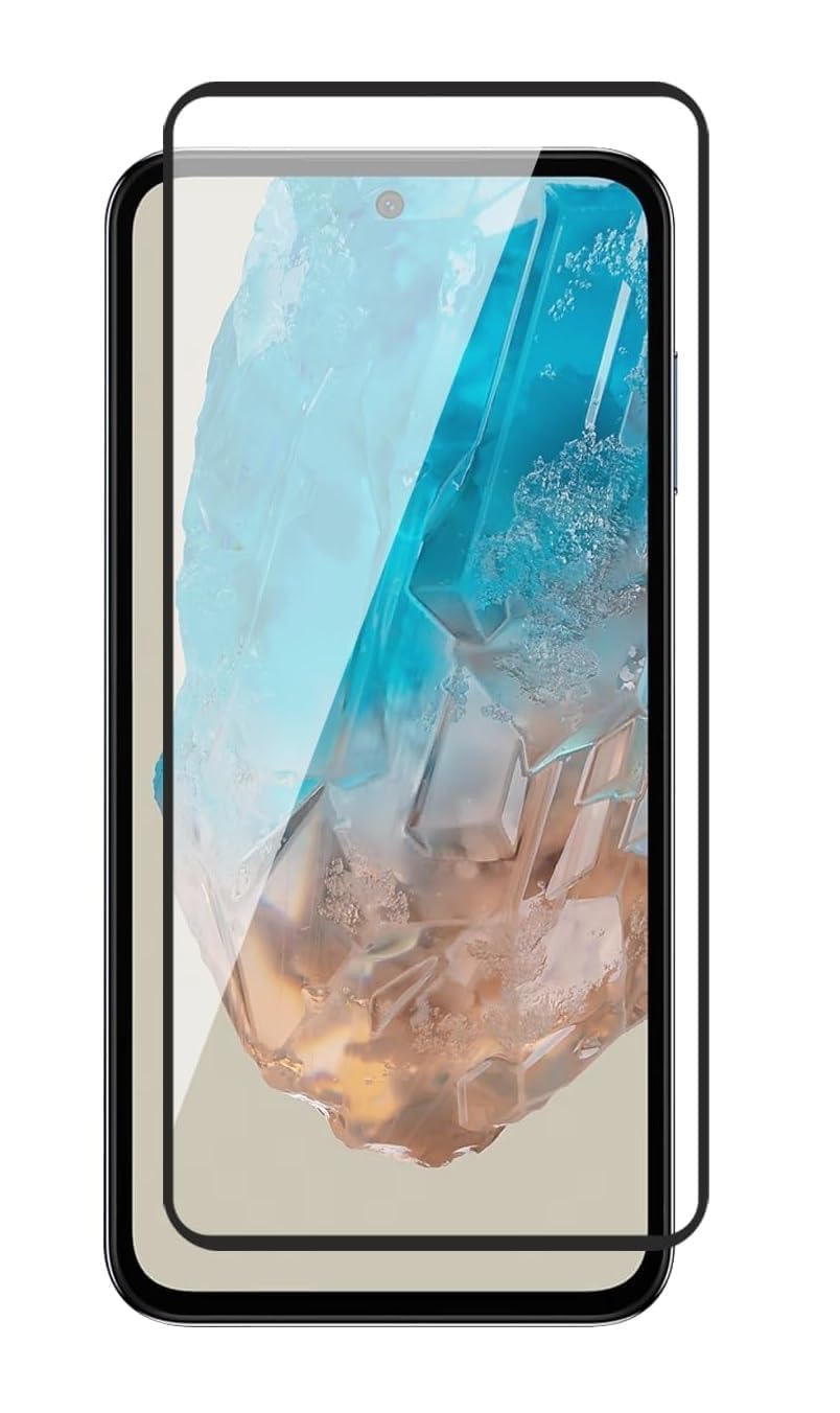 Amazon Brand – Solimo Edge to Edge Screen Protector Tempered Glass for Samsung Galaxy M35 5G / A35 5G / A55 5G with Easy Self-Installation Kit, (Samsung Galaxy M35 2024) Clear Amazon Brand – Solimo Edge to Edge Screen Protector Tempered Glass for Samsung Galaxy M35 5G / A35 5G / A55 5G with Easy Self-Installation Kit, (Samsung Galaxy M35 2024) Clear