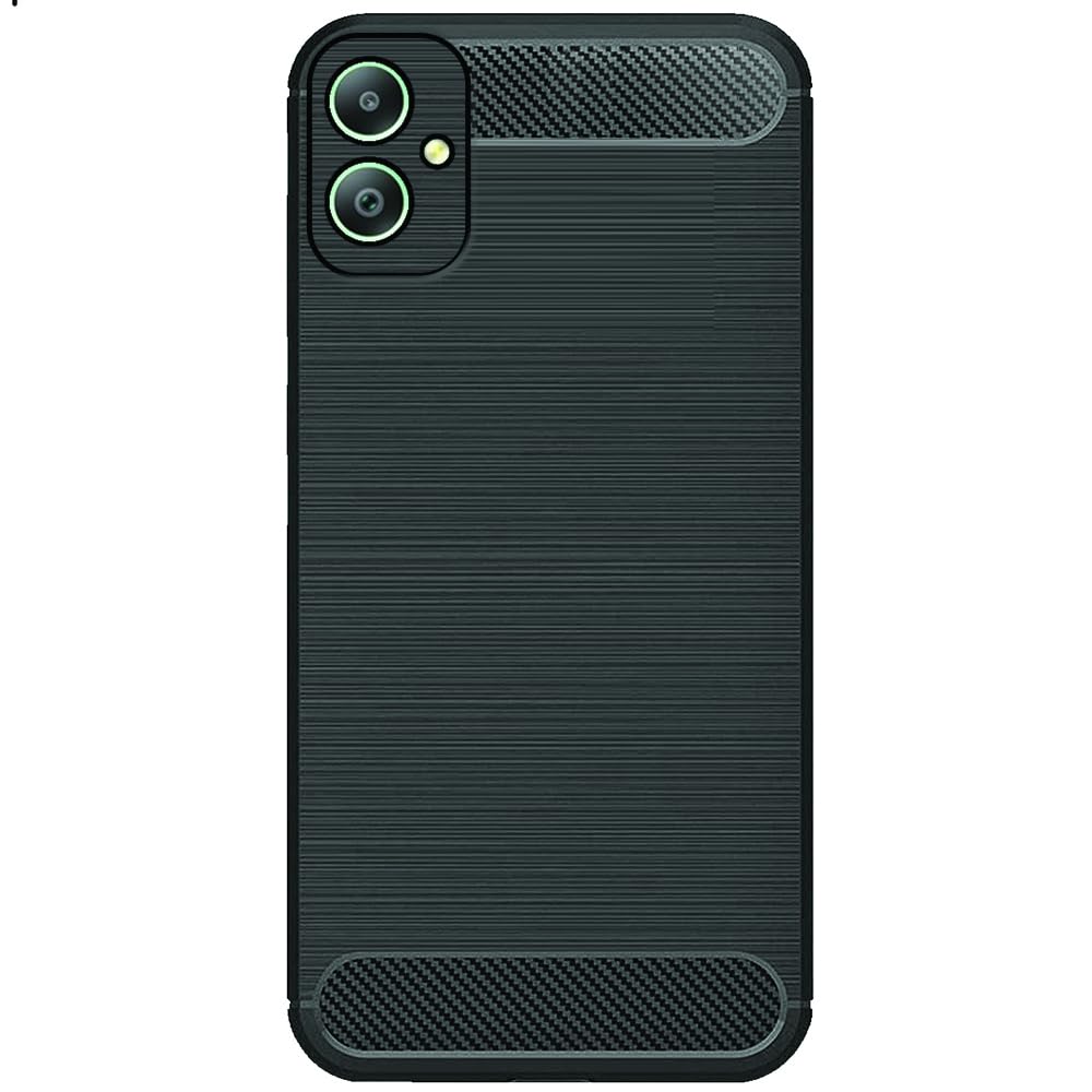 Amazon Brand – Solimo Samsung Galaxy M05 5G Back Cover | Back Case Samsung Galaxy M05 5G | Carbon Fibre Rugged Armour (Black)