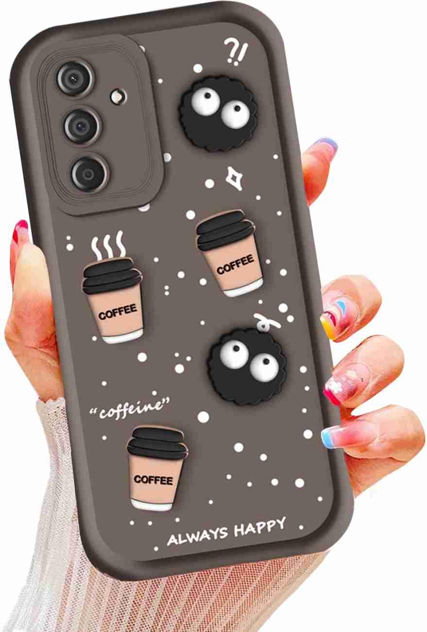 Apurb store for Samsung Galaxy A14 5G Cute Fun 3D Ball Cartoon 3D Coffee Liquid Silicone Soft Case Phone Case for Samsung Galaxy A14 5G (Brown)