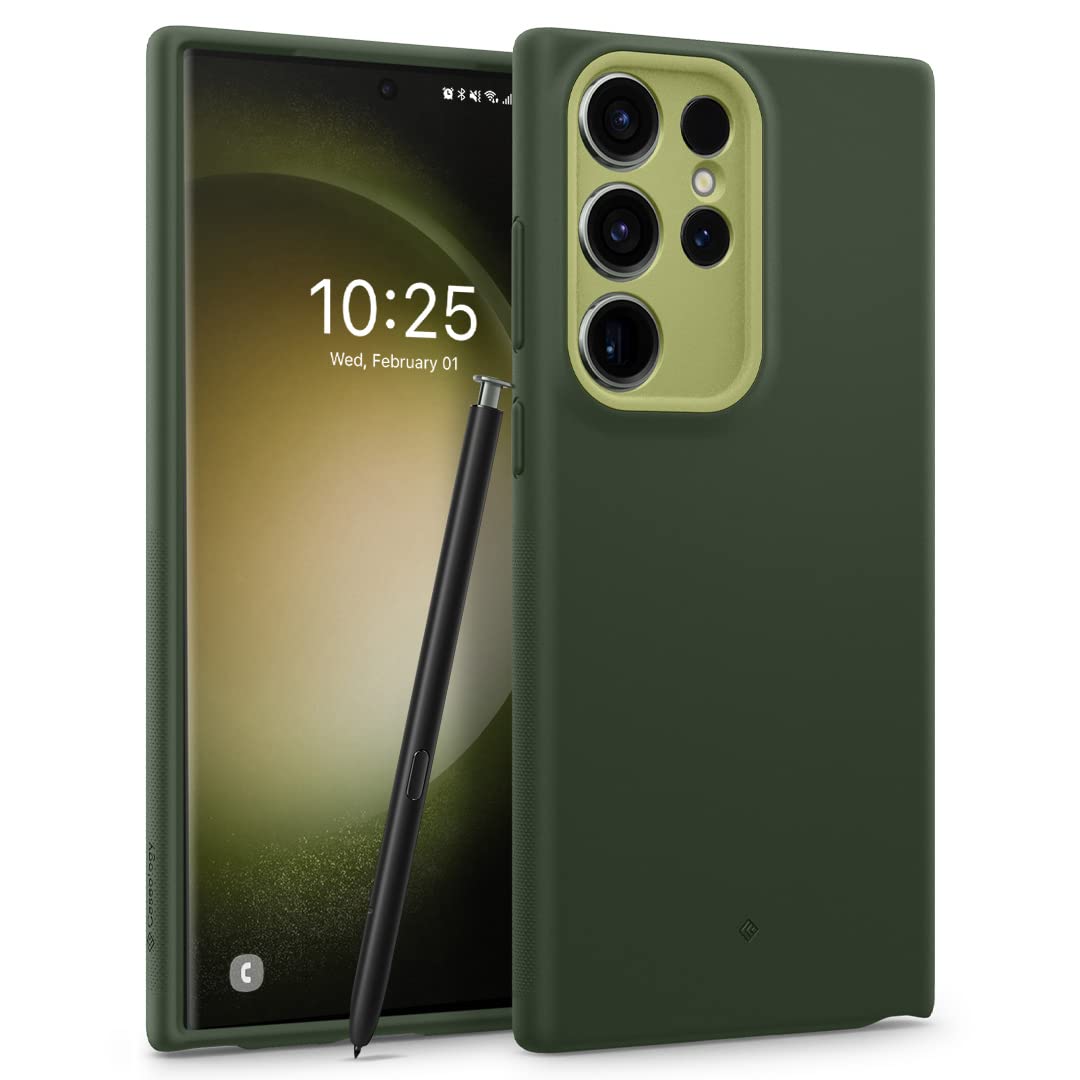 CASEOLOGY by Spigen Nano Pop Back Cover Case Compatible with Samsung Galaxy S23 Ultra Case (TPU and PC | AVO Green)