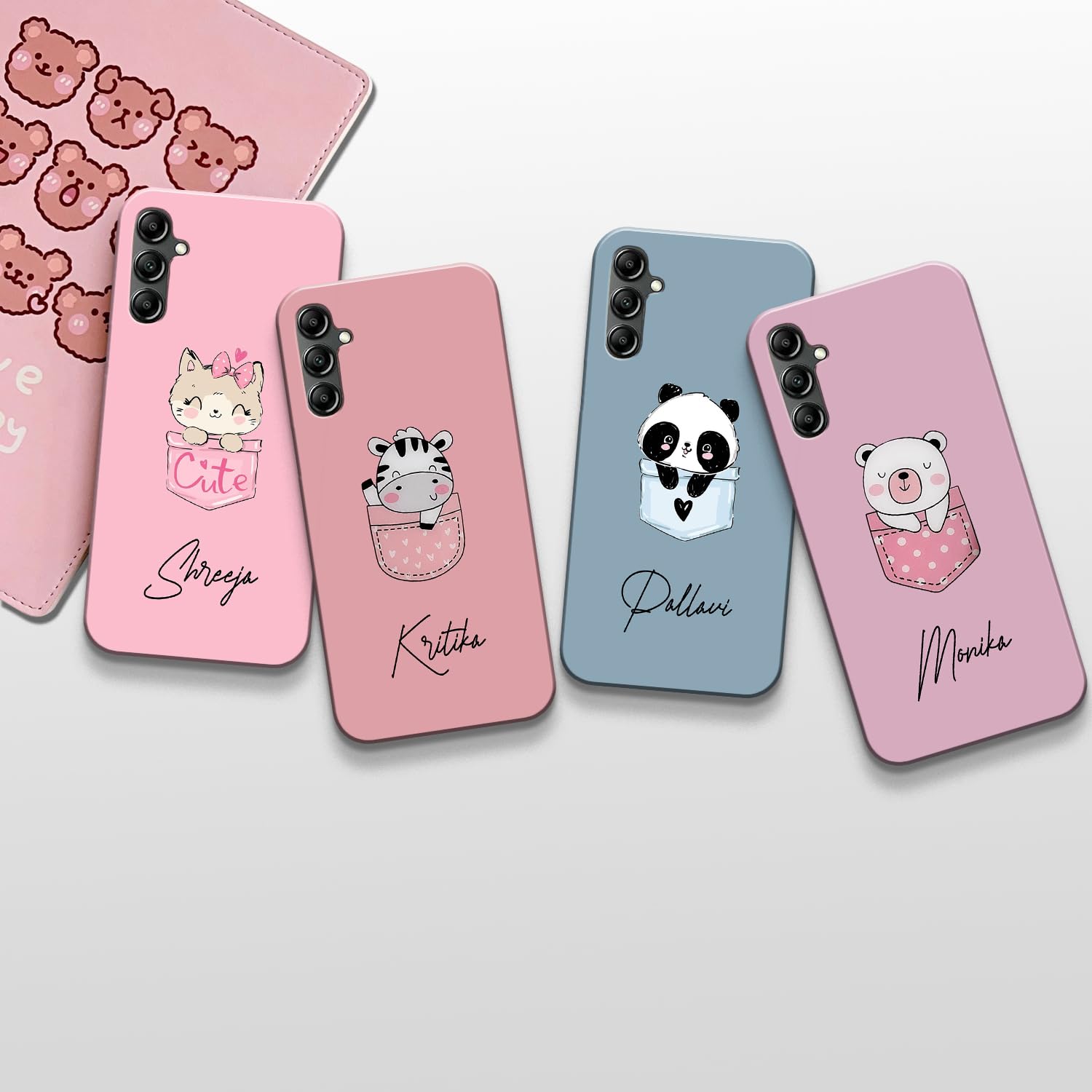 COLORflow Back Cover case Compatible with Samsung Galaxy A14 5G | Cute Pocket Cartoon Customized Back Cover Compatible with Samsung Galaxy A14 5G