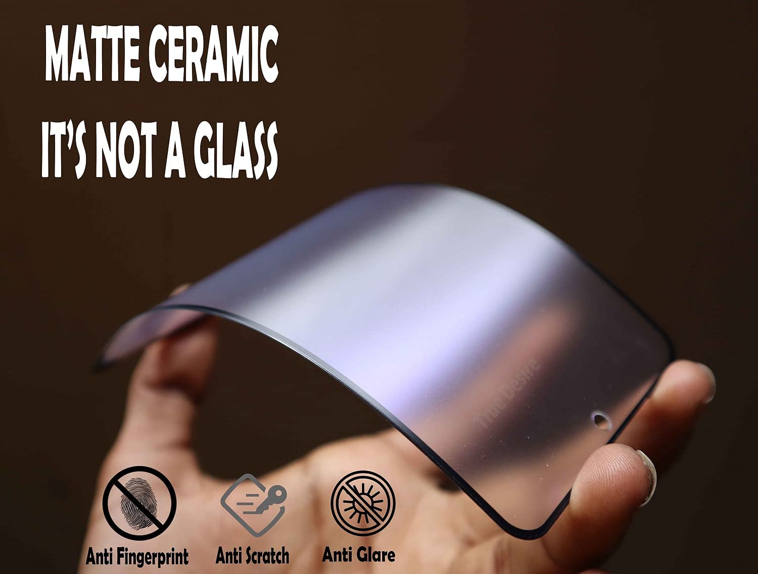 COVER CAPITAL Ceramic Matte Finish Screen Protector For Samsung Galaxy M14 5G / Samsung A14 5G / Samsung F14 5G -Black Edges (It’s Not Glass)