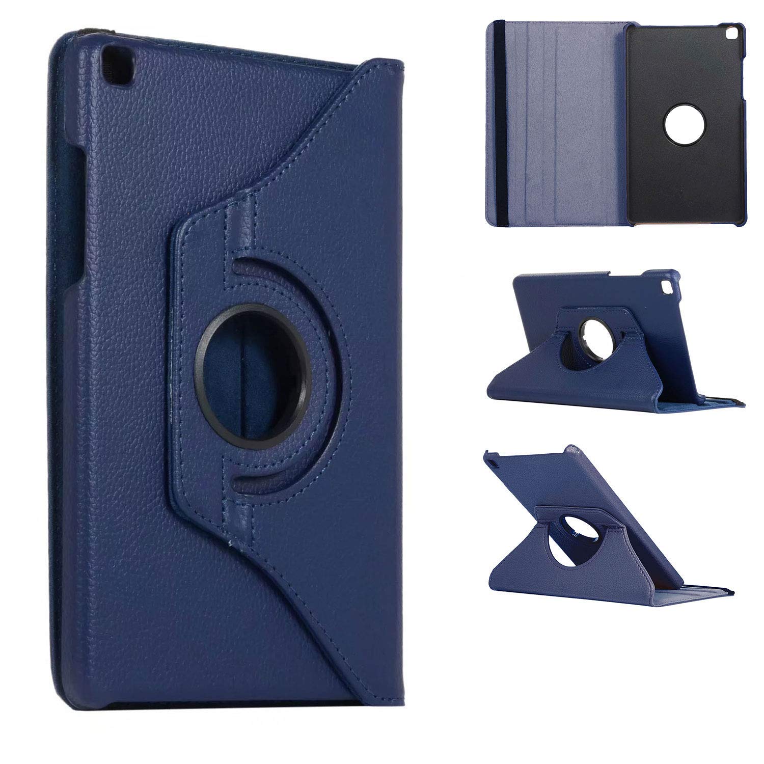 Caseous 360 Degree Rotating Leather Case Cover Stand for Samsung Galaxy Tab A 8.0 inch (2019) SM-T290, SM-T295 (Blue)