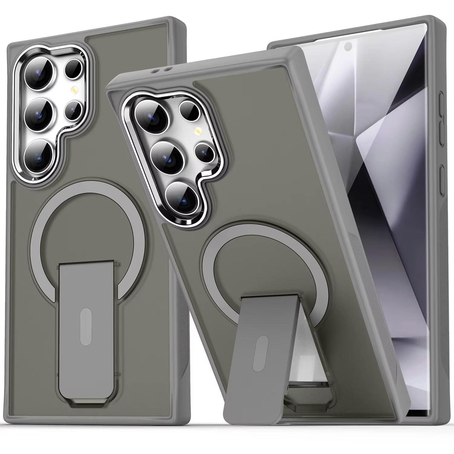 DIZORO Compatible with Samsung S23 Ultra Case with Magsafe, Included Kick Stand, Military-Grade Drop Protection & Hard PC Back Cover Slim Matte Feel Anti-Scratch Shockproof Phone Case – Titanium DIZORO Compatible with Samsung S23 Ultra Case with Magsafe, Included Kick Stand, Military-Grade Drop Protection & Hard PC Back Cover Slim Matte Feel Anti-Scratch Shockproof Phone Case – Titanium