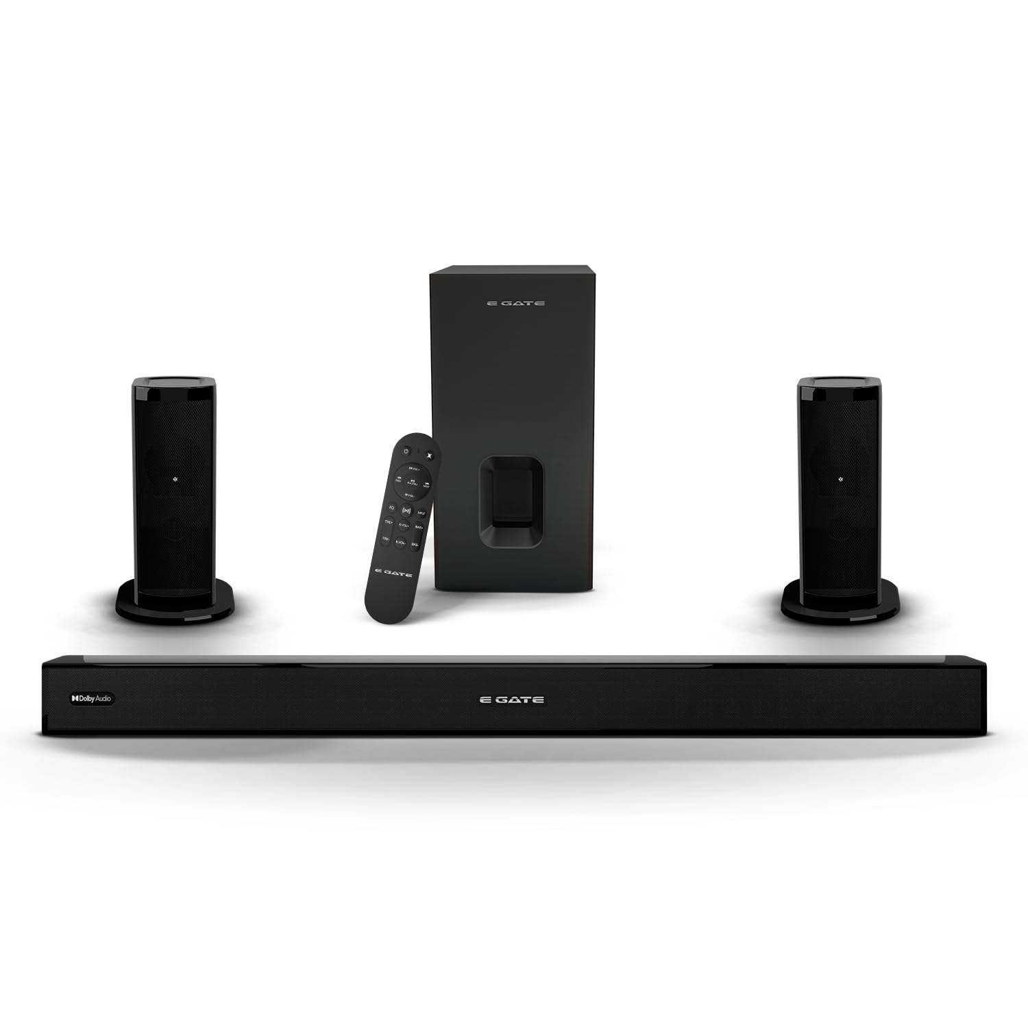 E GATE Phantom 630DW Dolby Audio 540W Soundbar, Home Theatre 5.1 Channel Sound bar for TV with Wireless Subwoofer (16.5cm) & 2 Satellite Speakers, 3 EQ Mode, Bluetooth 5.3, HDMI-ARC, Optical | eGate