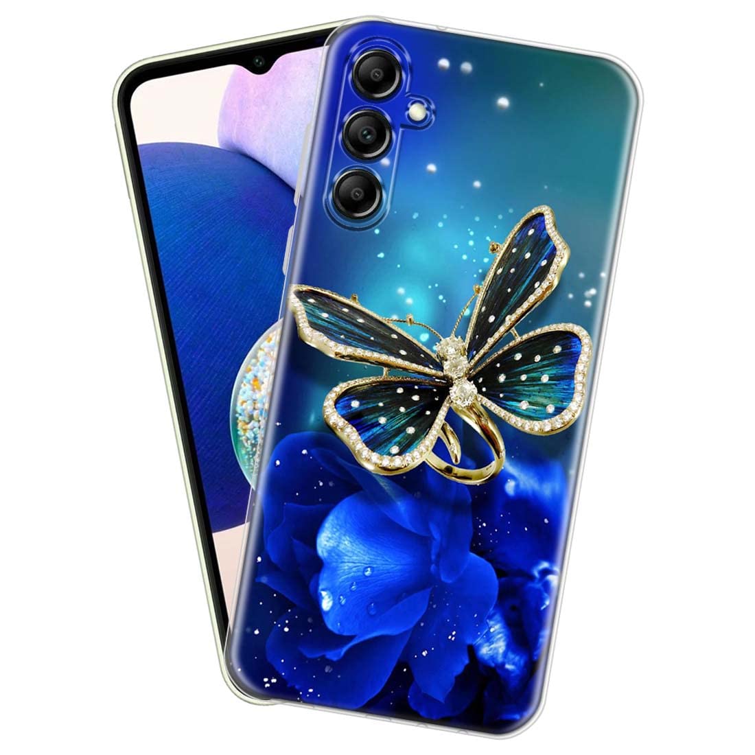 Fashionury Soft Silicon Slimfit Back Cover for Samsung Galaxy A14 5G Stylish Printed Back Cover for Samsung Galaxy A14 5G -D0029