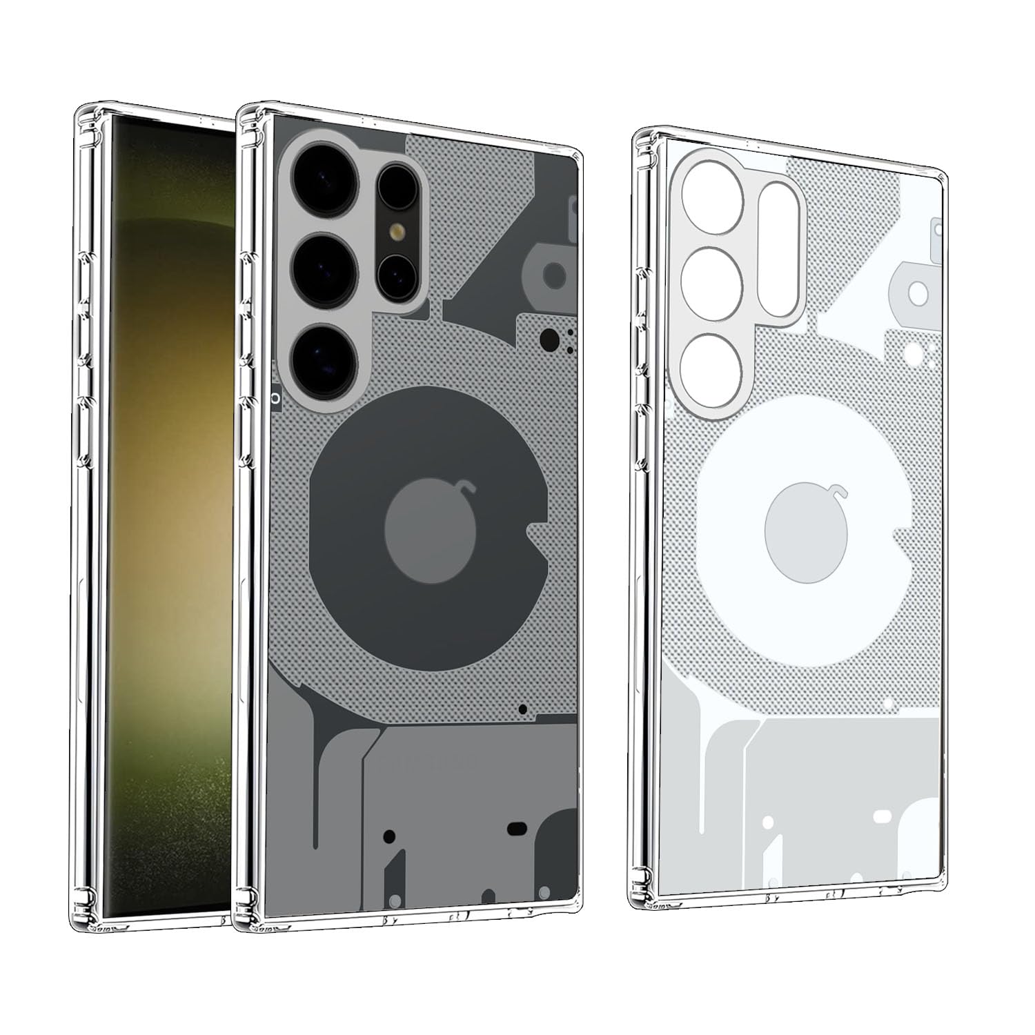 HELLO ZONE Samsung Galaxy S23 Ultra Designer Matte Finish Soft Transparent Back Cover Back Case Cover