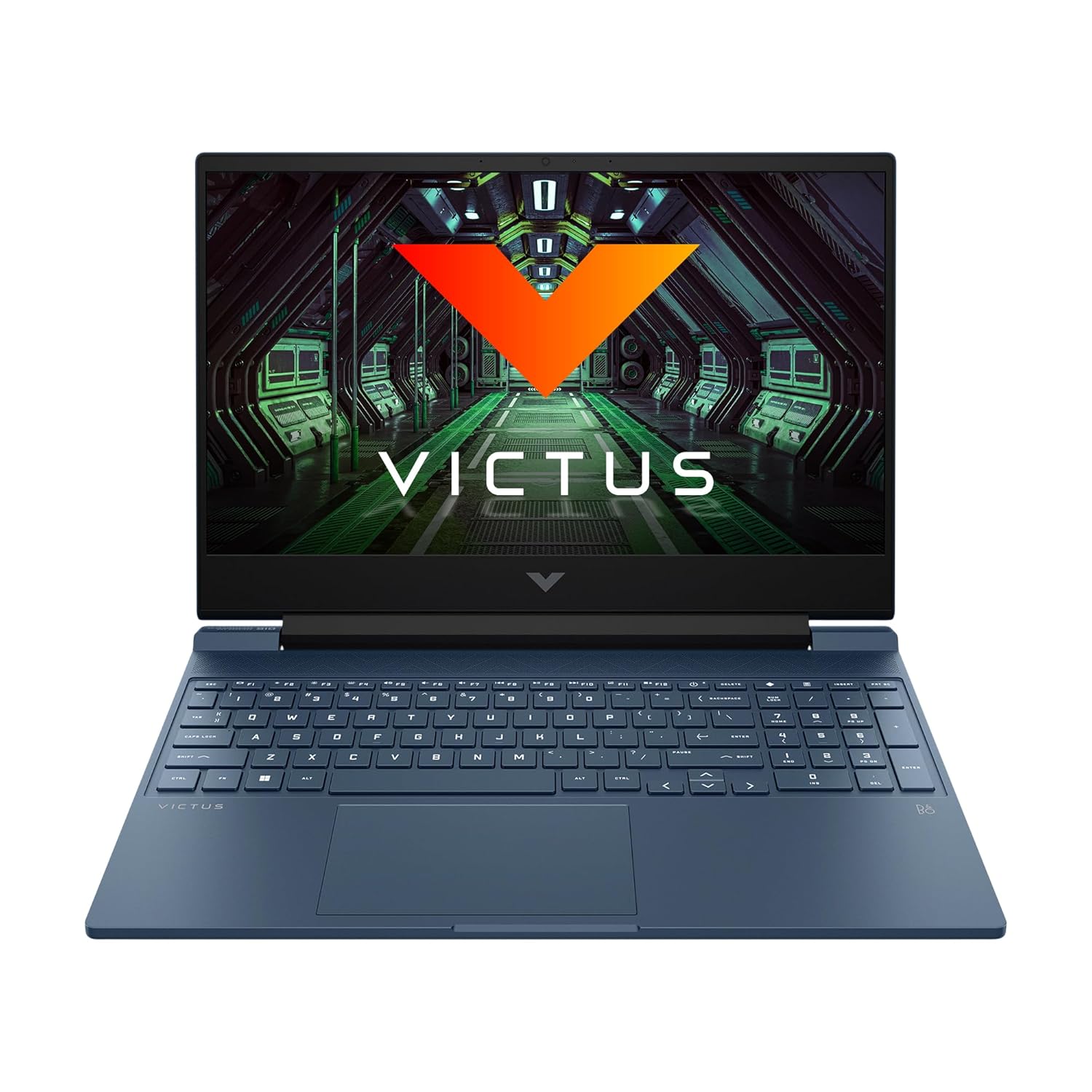 HP Victus, AMD Ryzen 5 5600H, AMD Radeon RX 6500 Graphics, 8GB DDR4, 512GB SSD, IPS, 15.6-inch(39.6cm) FHD Gaming Laptop, Enhanced Cooling (Win 11, Office 21, Blue, 2.37kg) fb0147AX