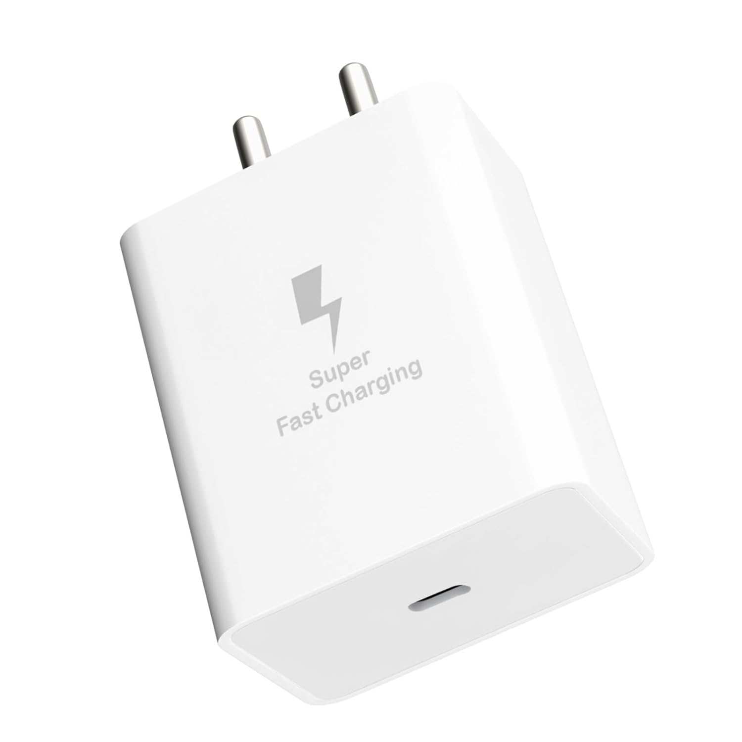 Kratos 25W Type C Charger Super Fast Adapter Compatible with Samsung Galaxy M05/M15/F15/A15/M35/A35/A55/M55| M34/M14/F34/F14/F54/A14/S24/S23/S21 Fe/S23 Fe/Z Fold/Flip/6/5/4/3/Tab,Charger adapter,White