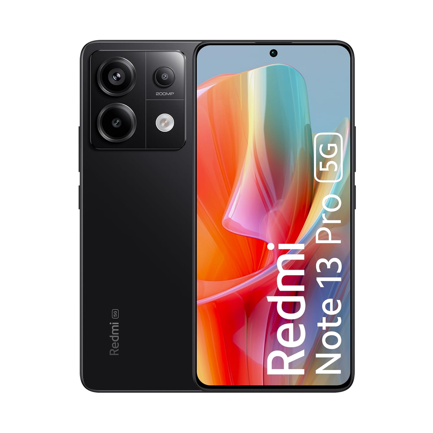 Redmi Note 13 Pro (Midnight Black, 8GB RAM, 128GB Storage) | 1.5K AMOLED | 200MP Hi-Res Camera | Flagship 4nm SD 7s Gen 2 | 67W TurboCharge