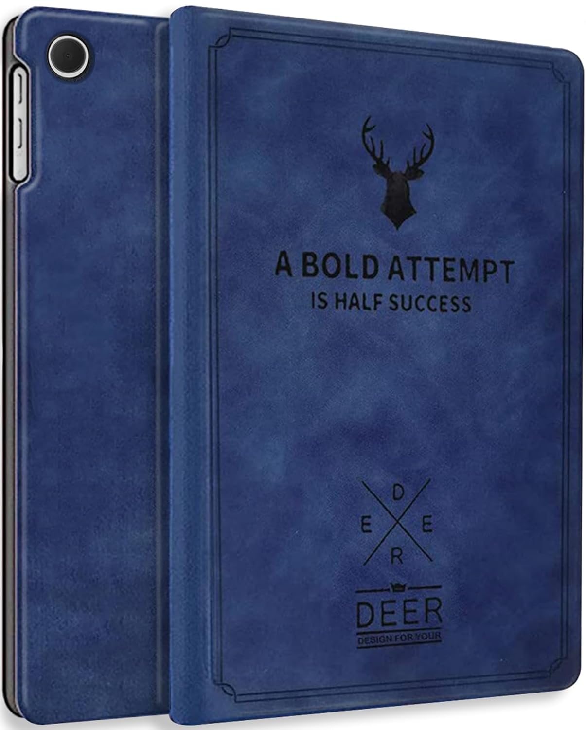 Robustrion Cover for Samsung Galaxy Tab A9+ Cover Case 11 inch, Deer Flip Cover Case for Samsung Tab A9 Plus Tablet Cover/Galaxy Tab A9+ Cover [SM-X210/X216B] – Blue
