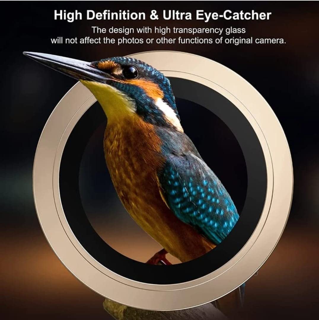 Samsung Galaxy A14 5G Camera Ring Lens Protector Protector Gold Camera Lens Screen Protector 3D Anti Shock/Anti-Scratch/Clear/Gold Camera Tempered Glass 3 Piece in (Pack of 1)(Gold) Samsung Galaxy A14 5G Camera Ring Lens Protector Protector Gold Camera Lens Screen Protector 3D Anti Shock/Anti-Scratch/Clear/Gold Camera Tempered Glass 3 Piece in (Pack of 1)(Gold)